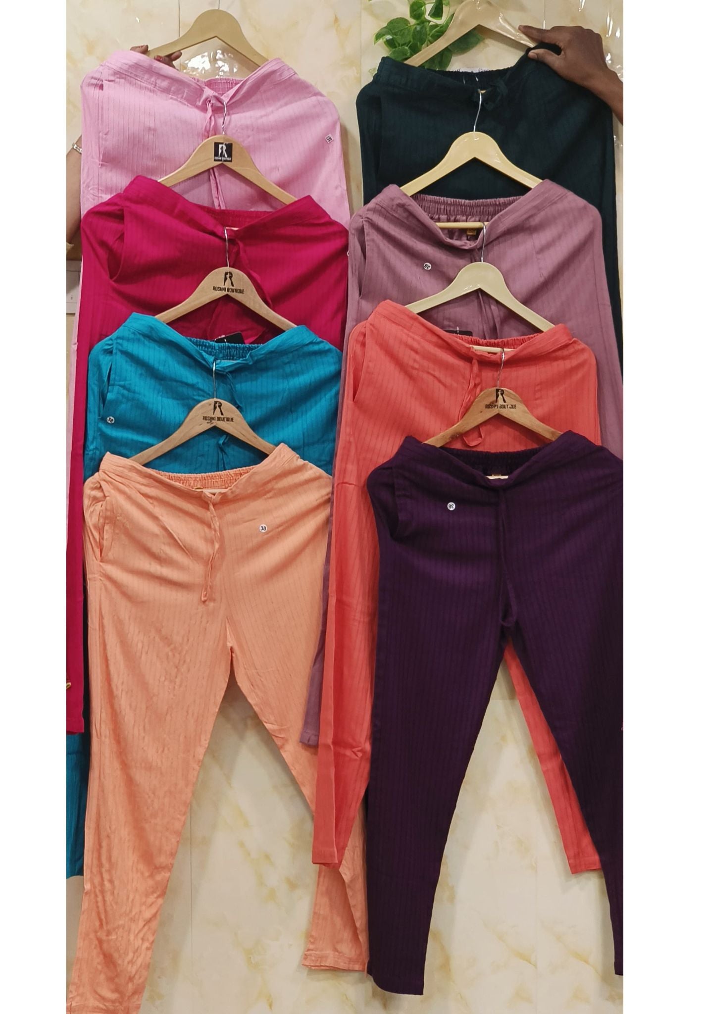 Stretchable Pants with Pockets-08155-56-57-58-59-60