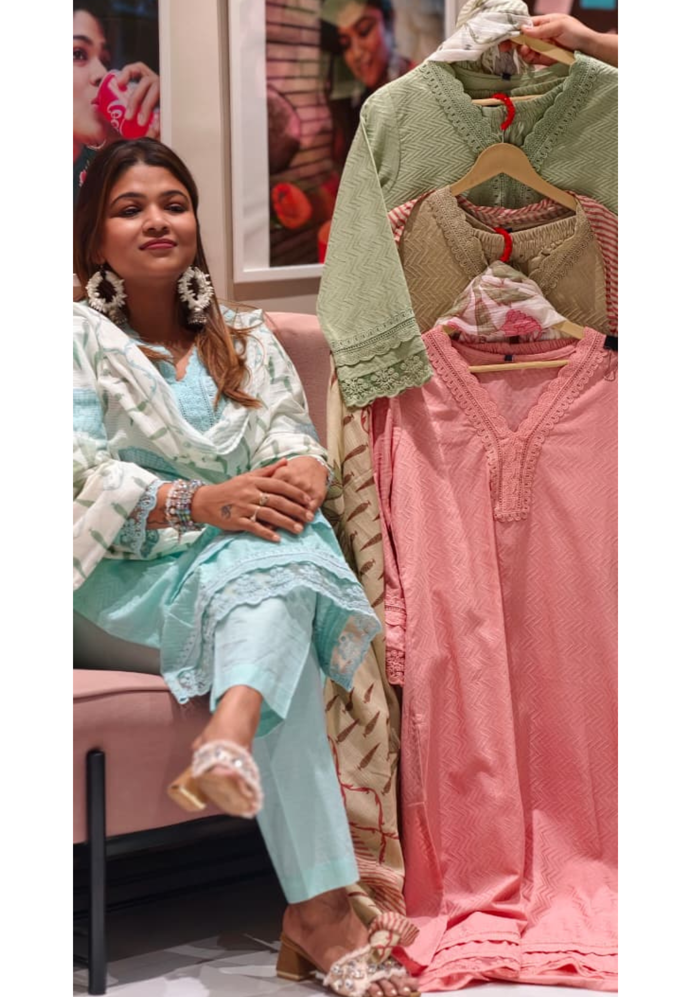 Elegant Straight Graceful Cotton Full Suit Set with Printed Dupatta & Lace Detailing- 14833 RB490