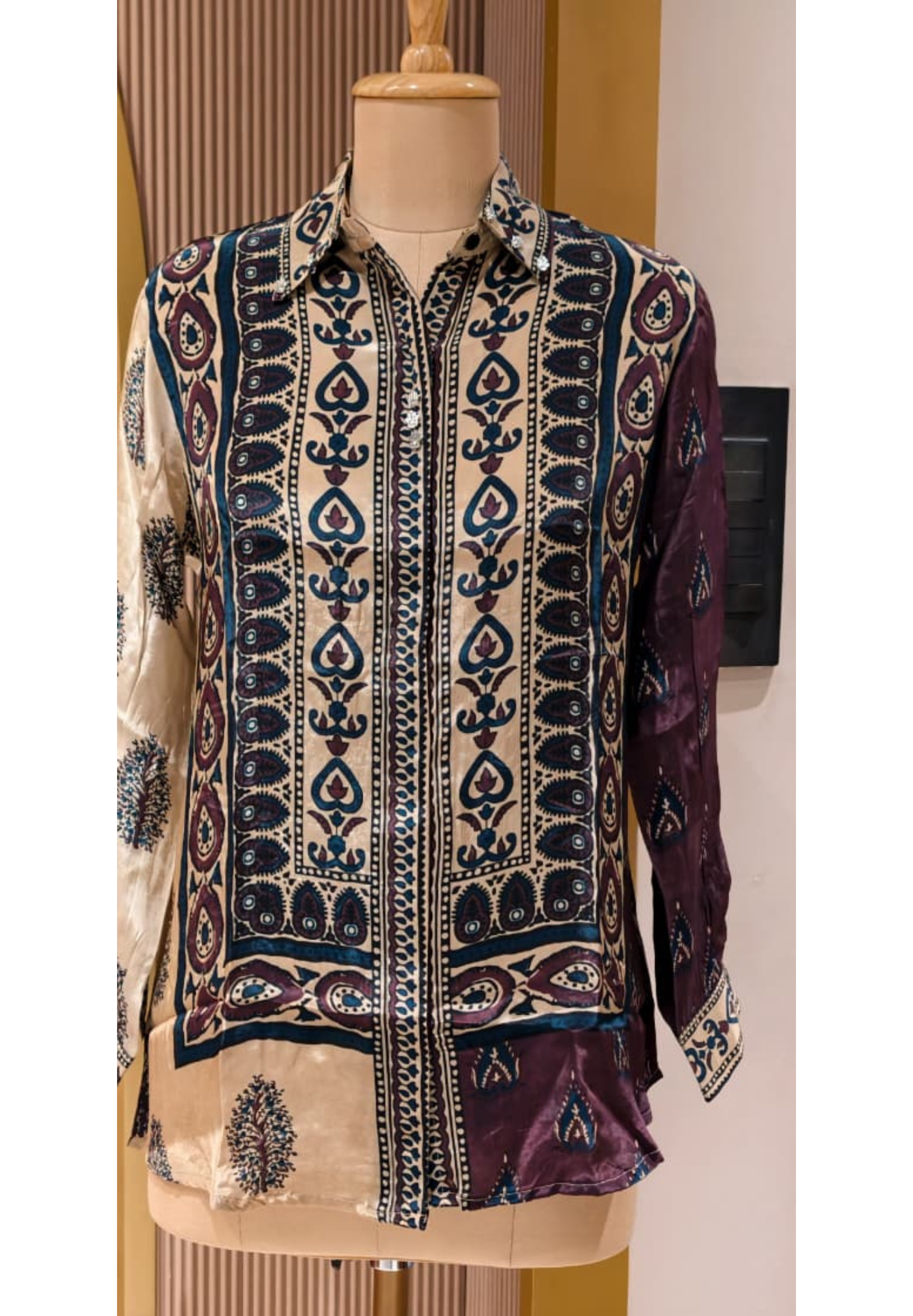 Designer Trendy Printed Casual Wear Shirt In Crepe Fabric- 14120 RB115