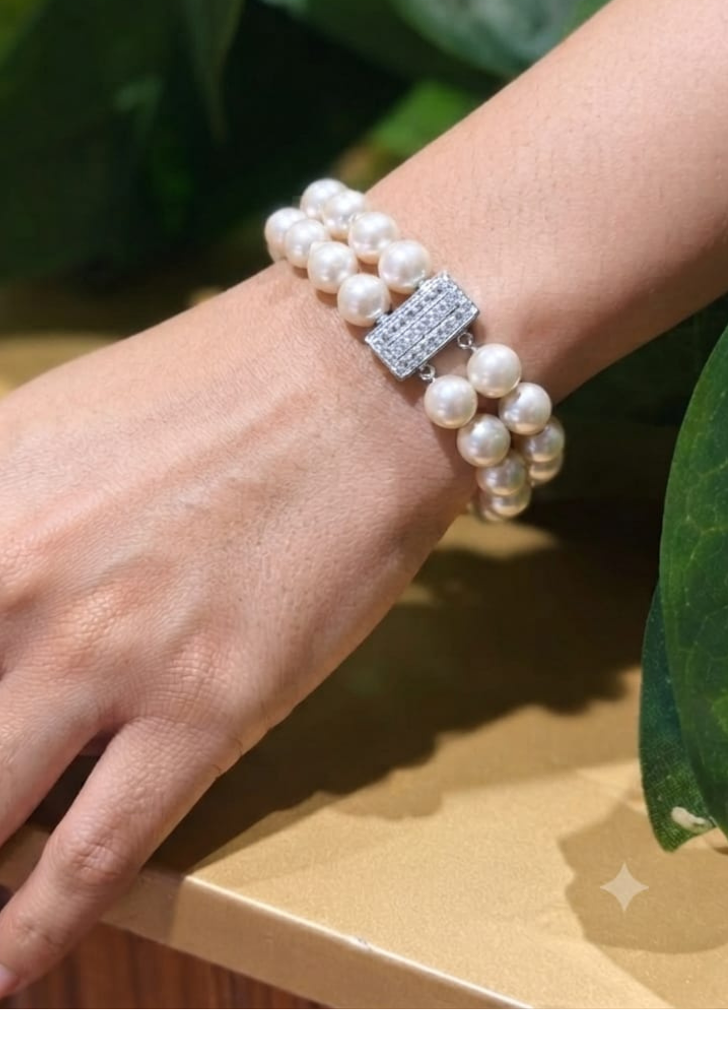 Celestial Pearl Elegance Mid Silver Attachment Bracelet