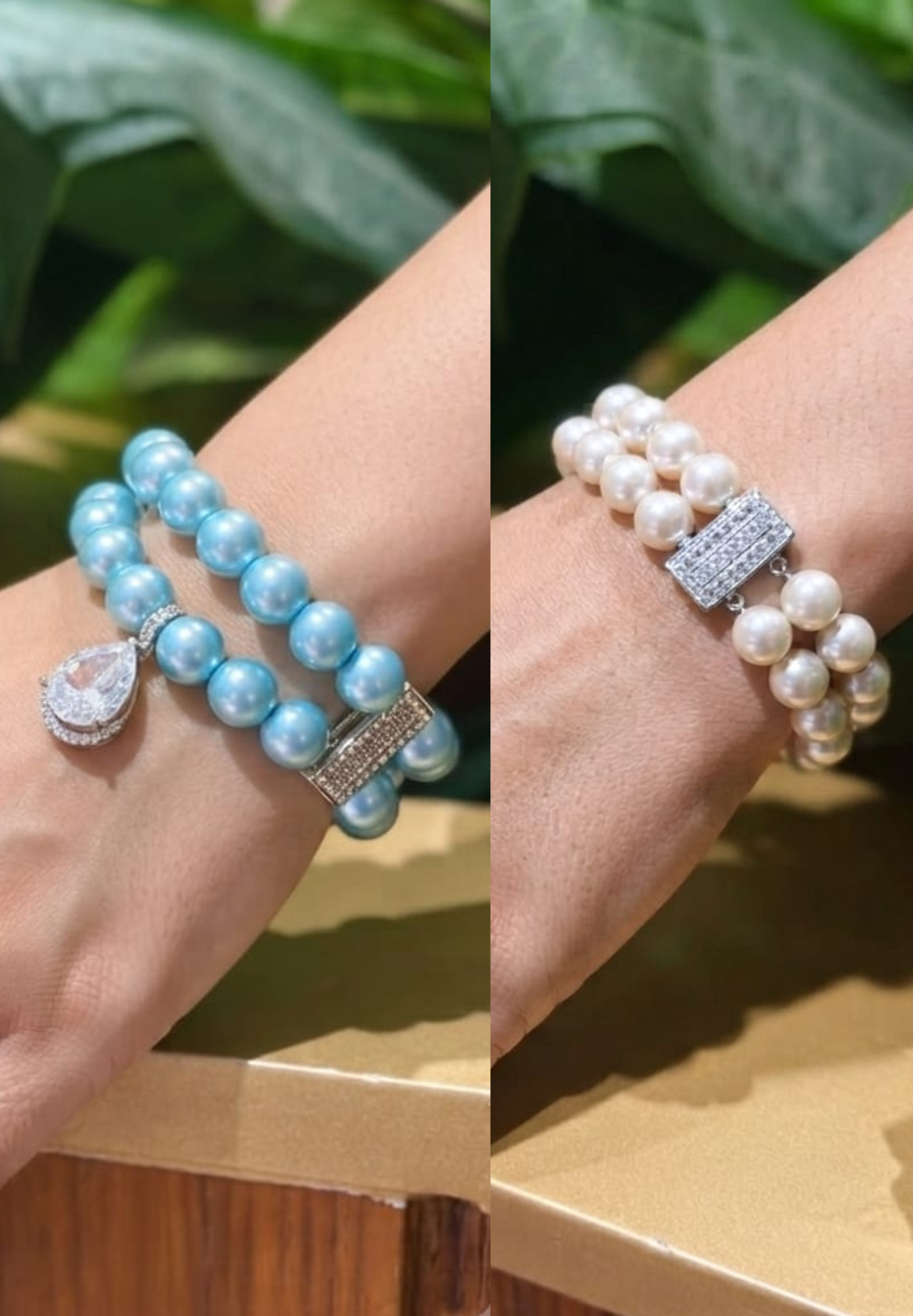 Celestial Pearl Elegance Mid Silver Attachment Bracelet