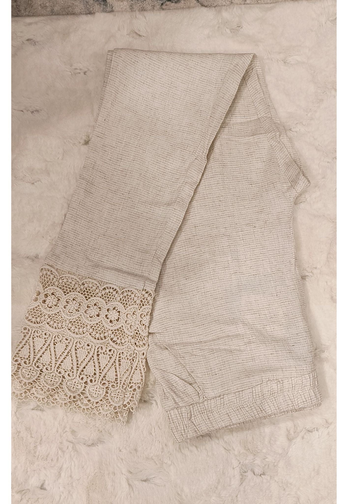 Cotton Strechable Lace Pant