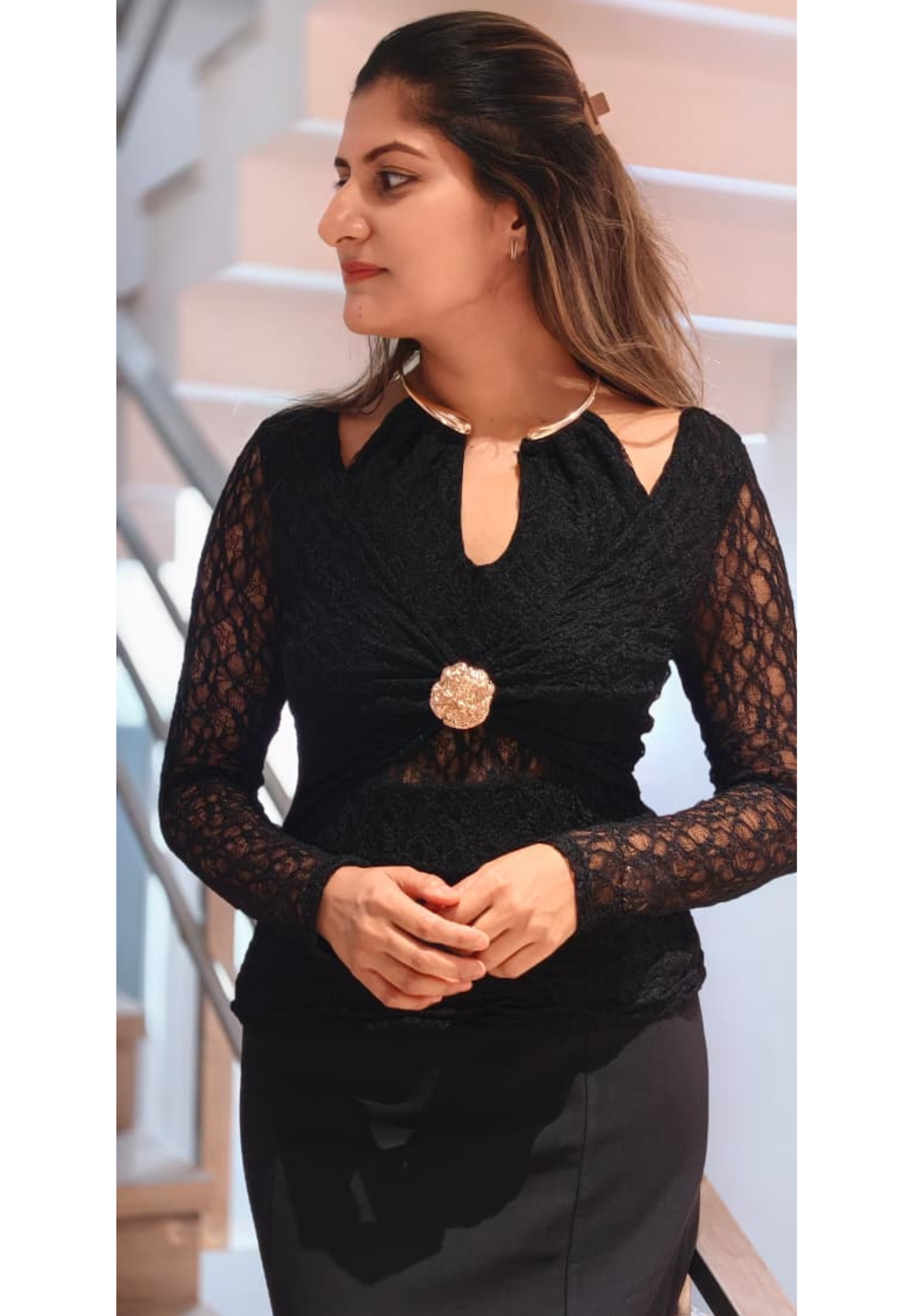 Bold Look Very Stylish Stretchable Fancy Westren Top -15040
