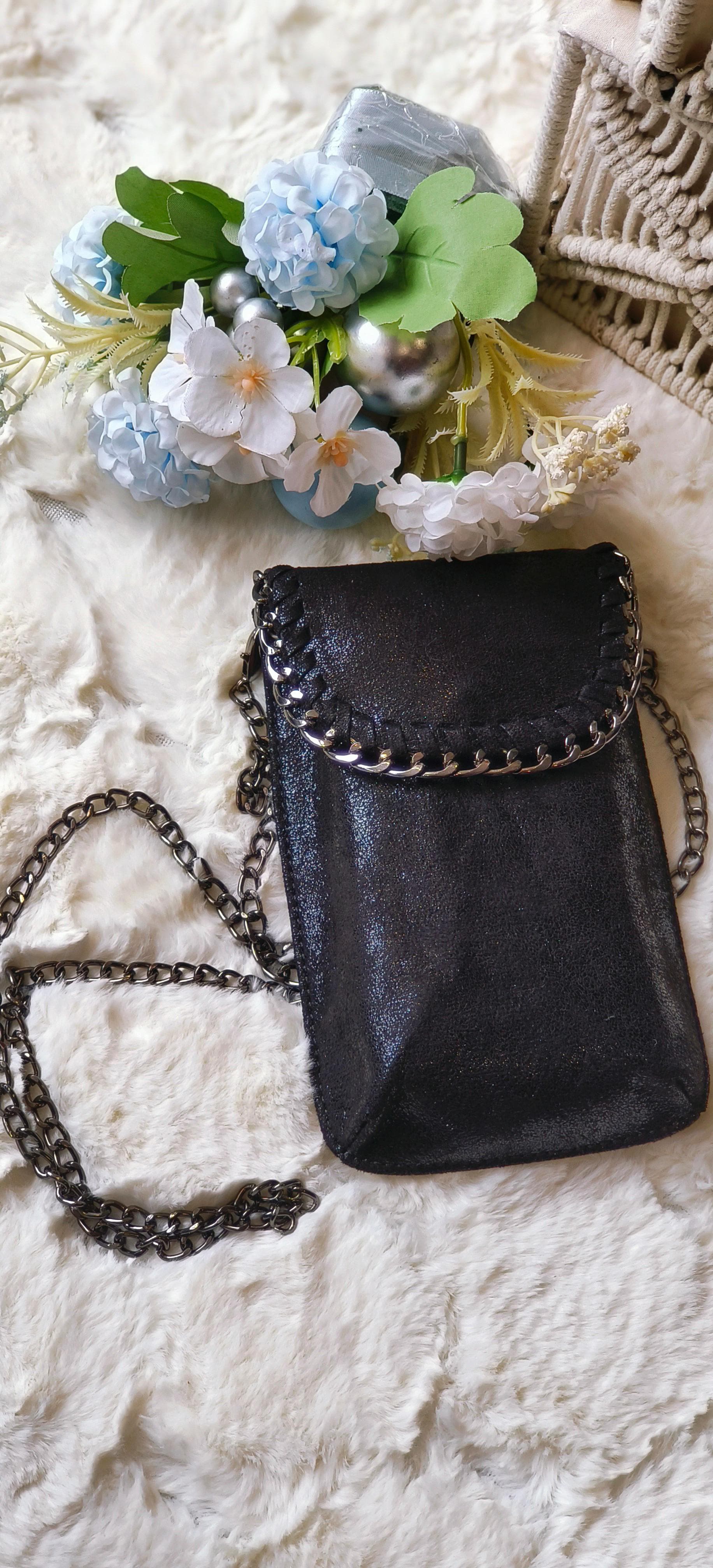 Shining Suede Leather Mobile Women Wallet -