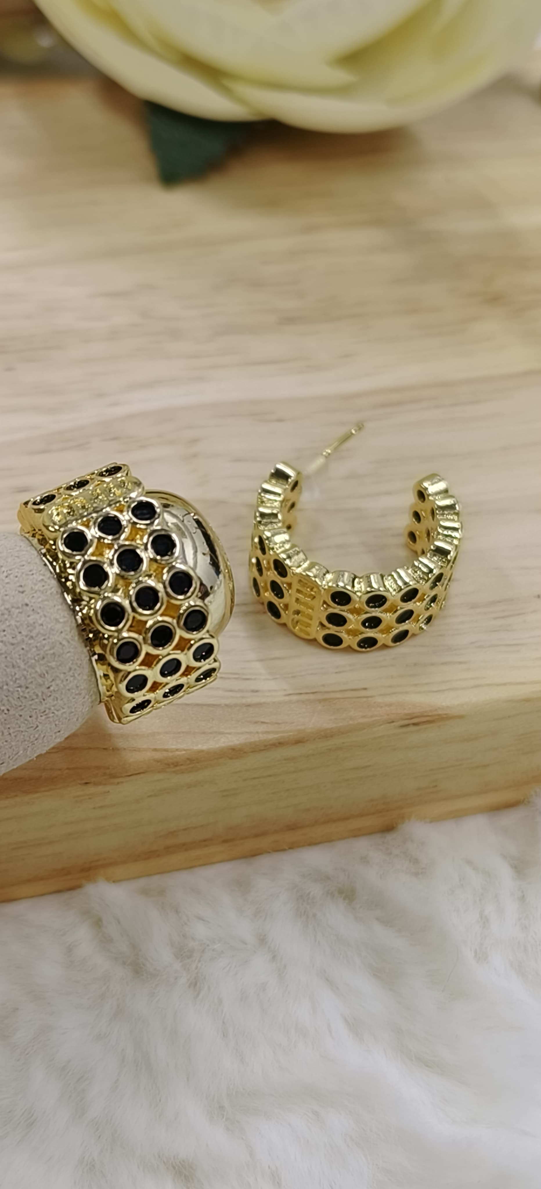 Gold-Plated Small Hoop Earrings