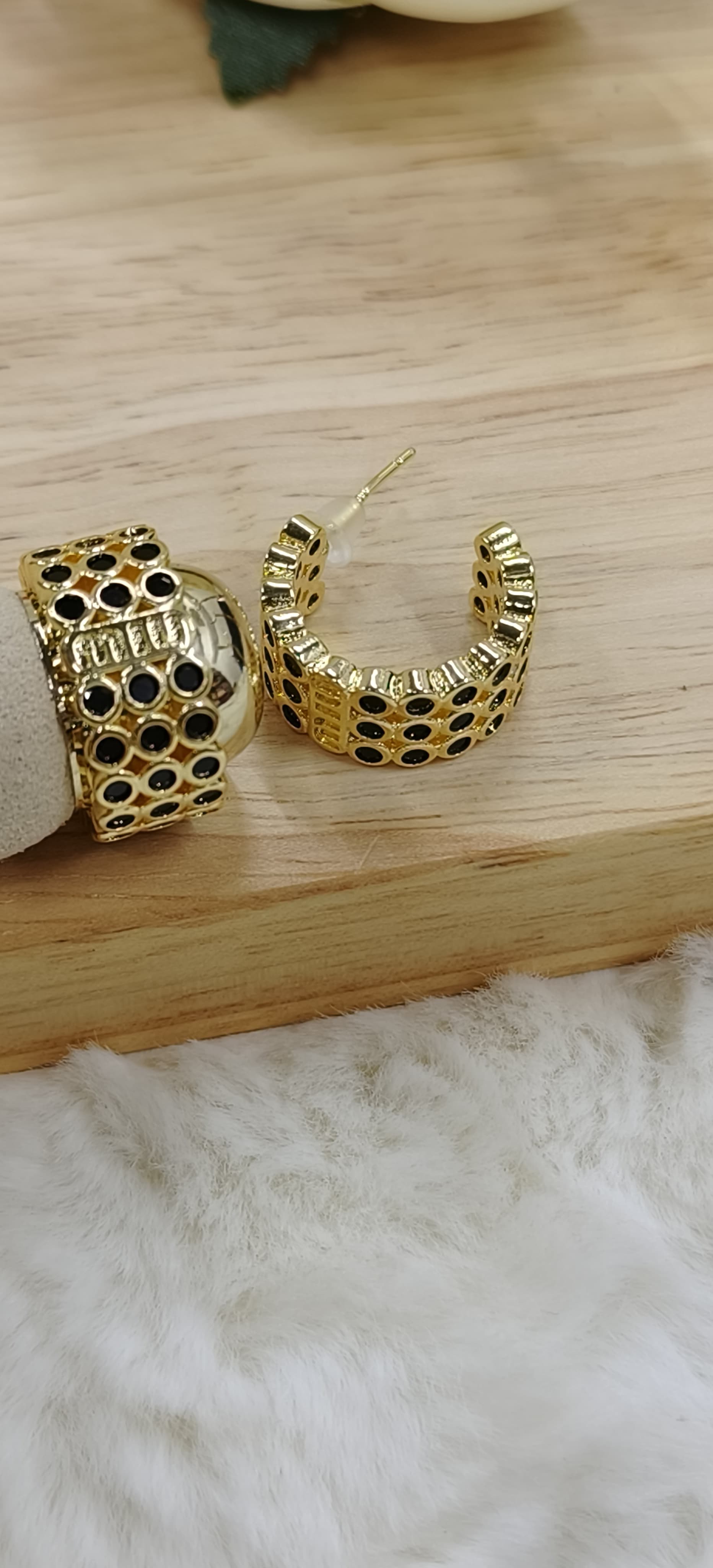 Gold-Plated Small Hoop Earrings