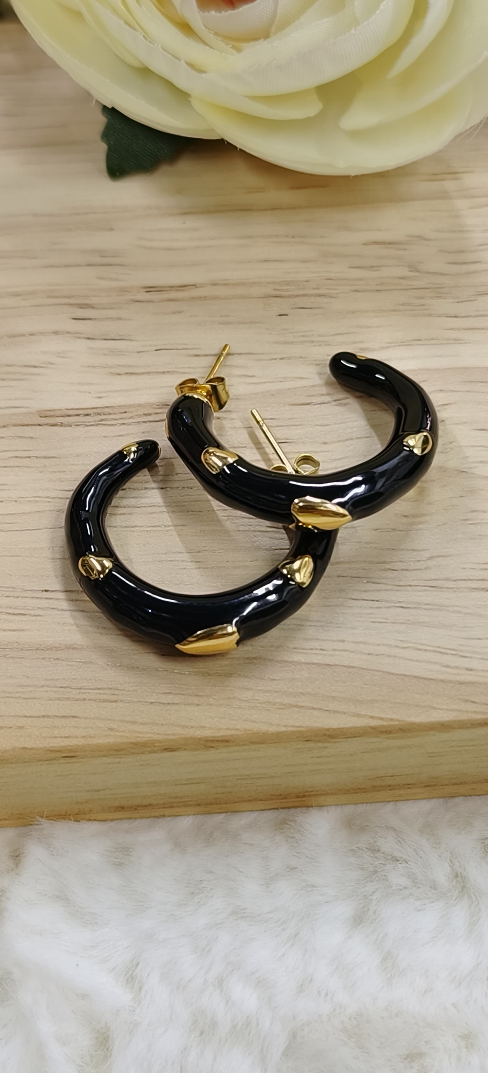 Gold-Plated Small Hoop Earrings