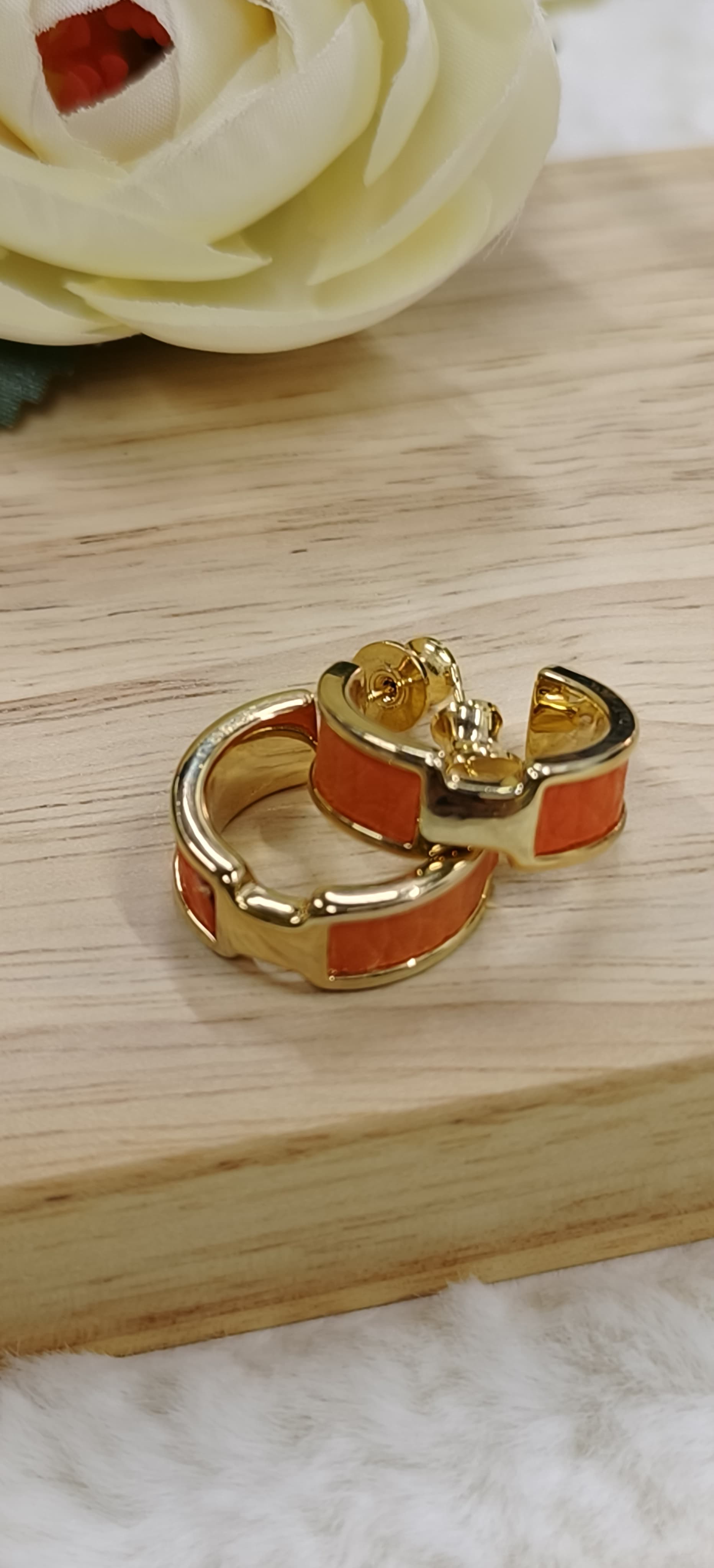 Gold-Plated Small Hoop Earrings