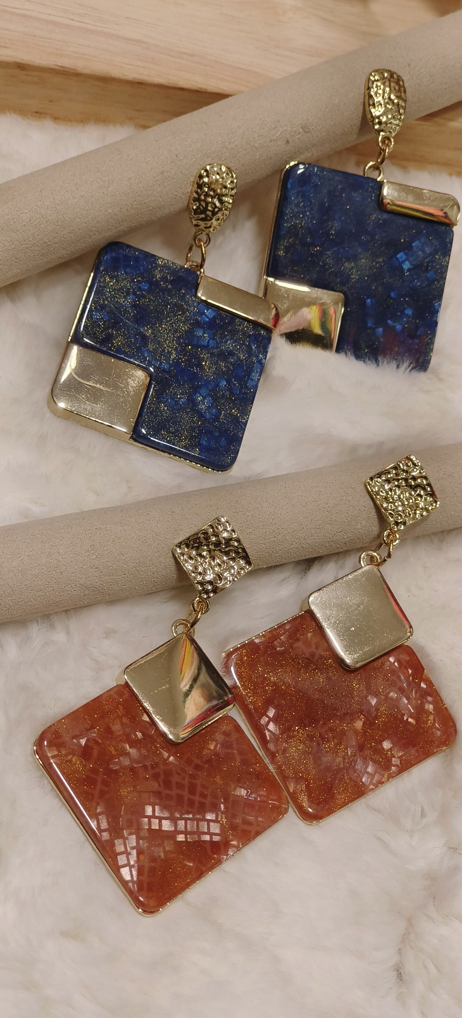 Geometric Dangle Earrings