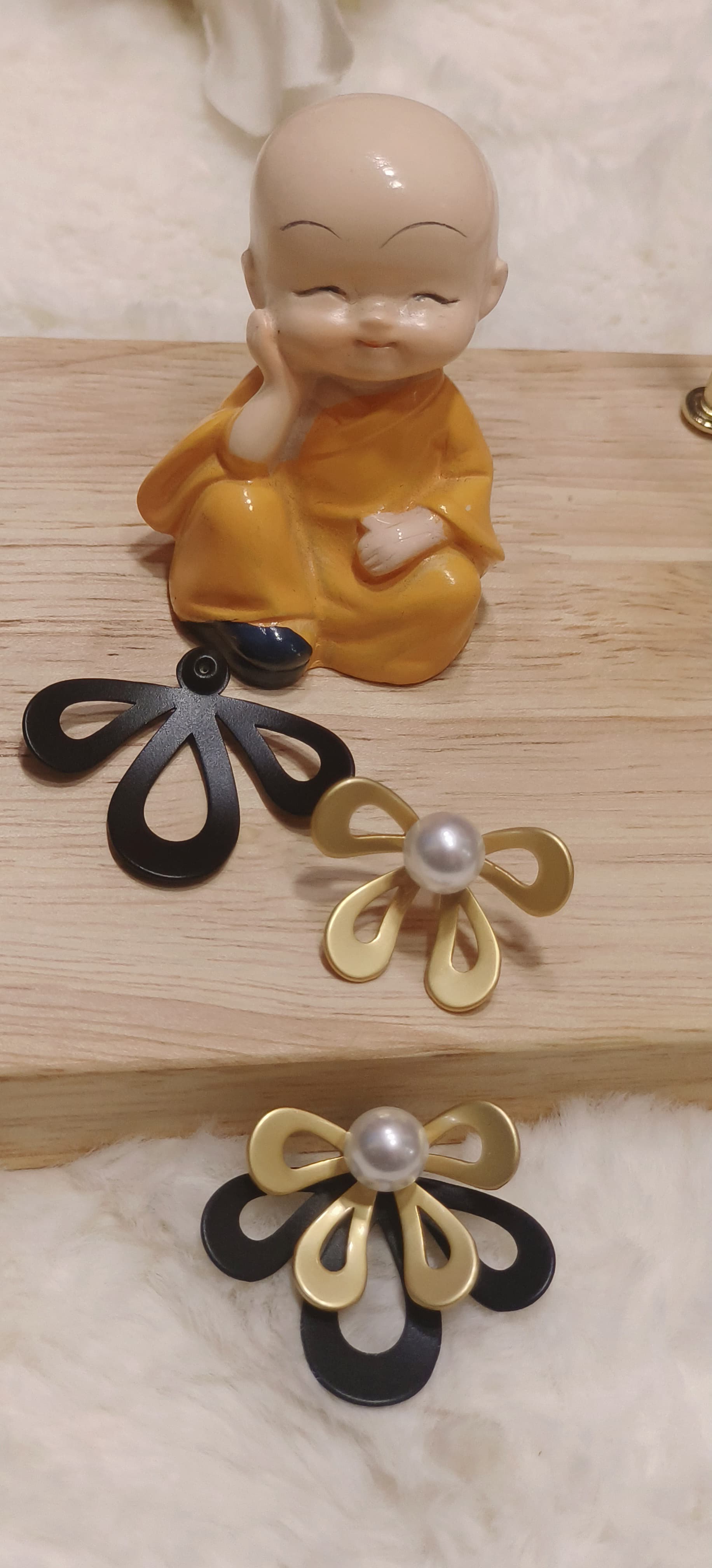 Korean style Super Matte Flower Earring