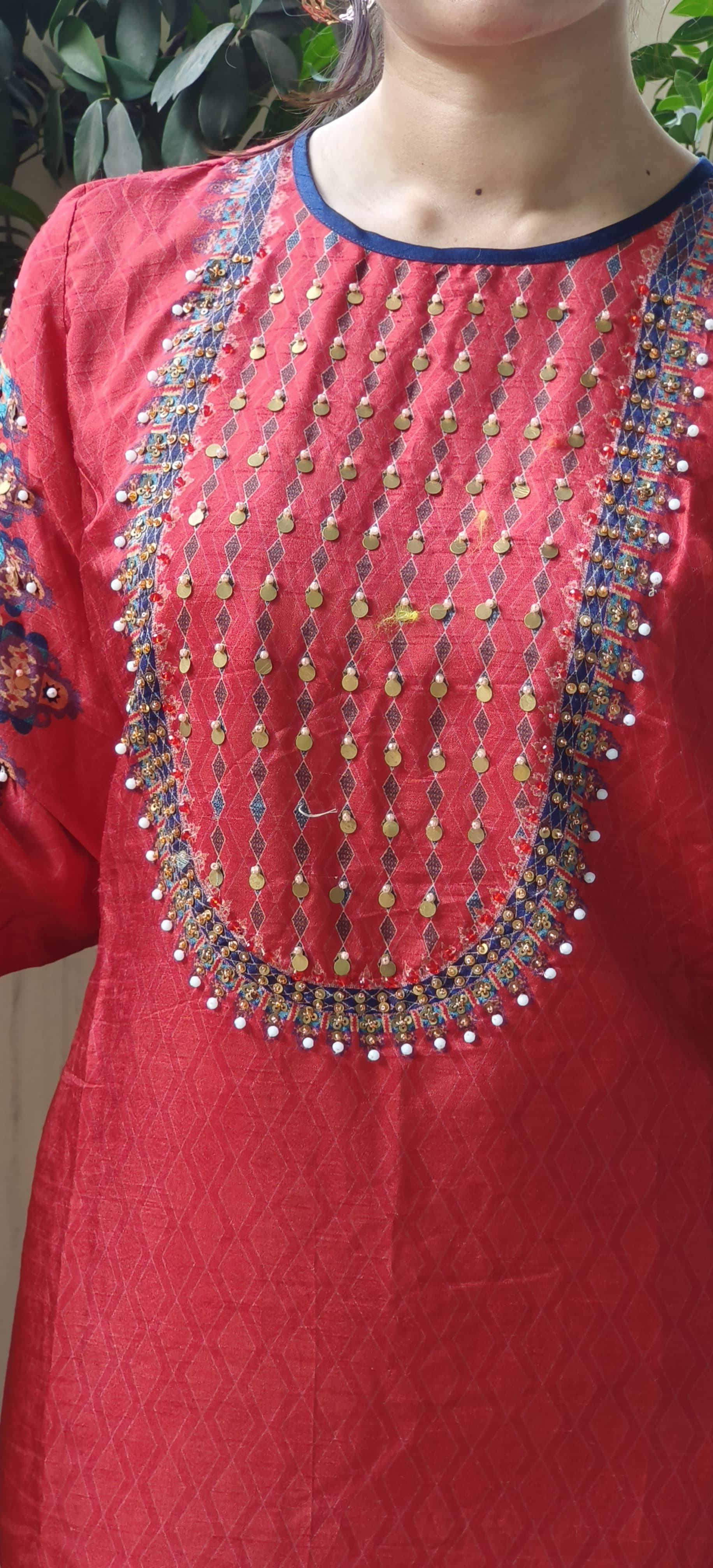 Embroidered Sahrara Suit Full Set- 09558