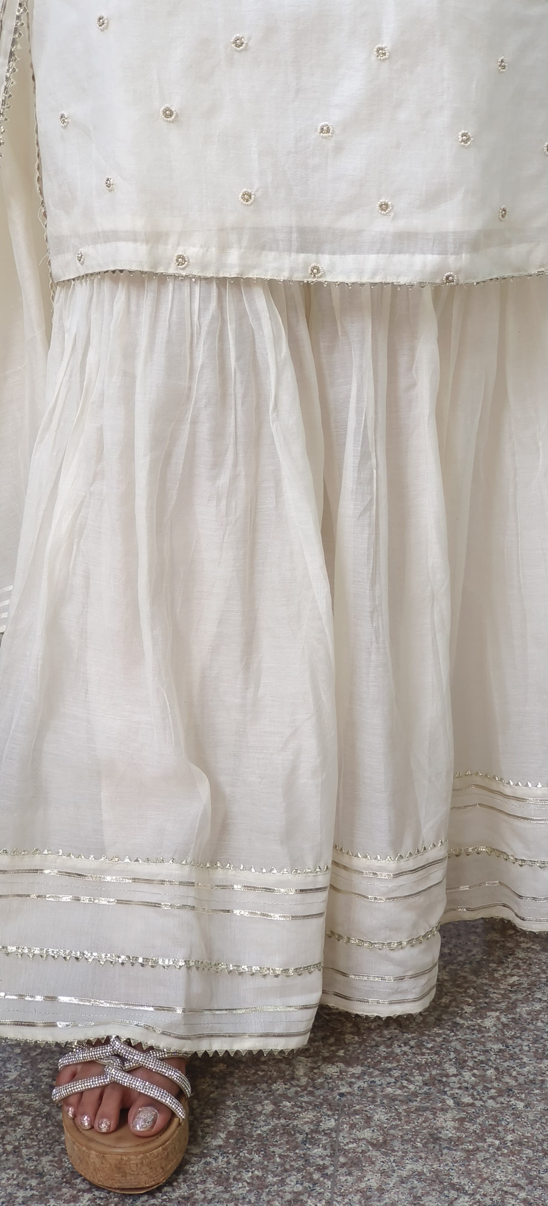 Zari Work Elegant Sharara Full Suit Set With Dupatta