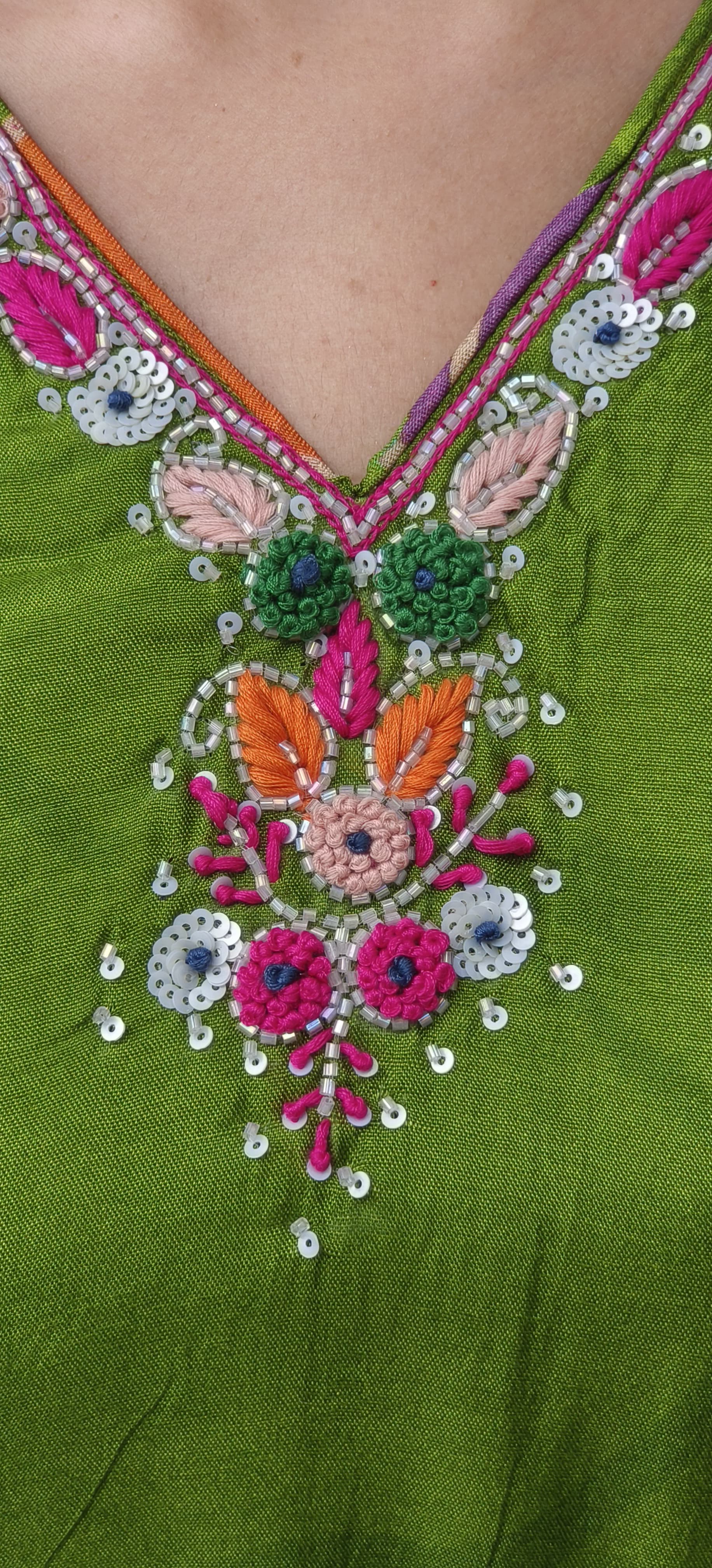 Digital Floral Print Kurta Pant With Dupatta In Dola Silk Fabric