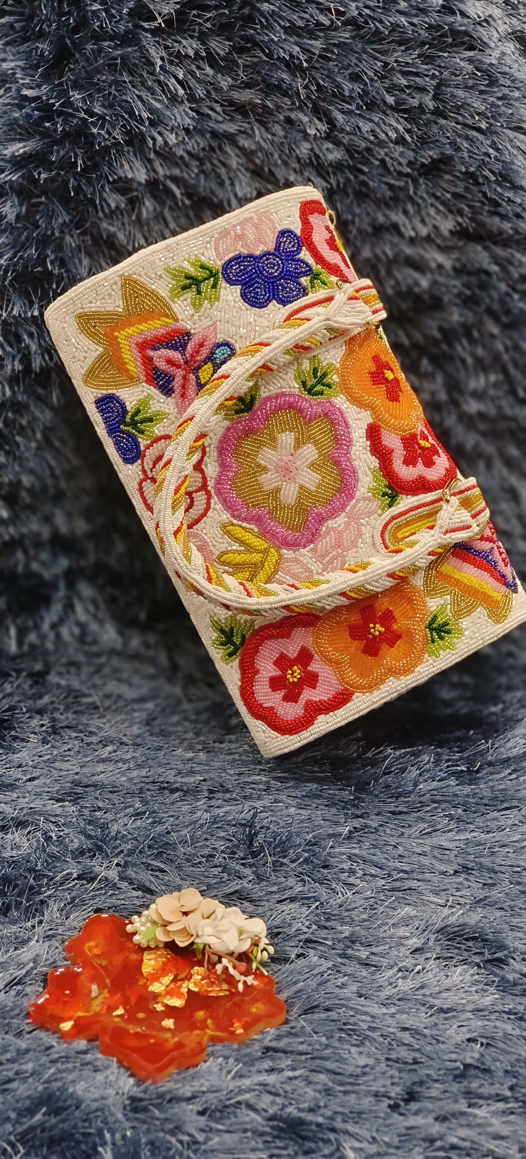 Phulkari Charm Tote Kind Hand Purse