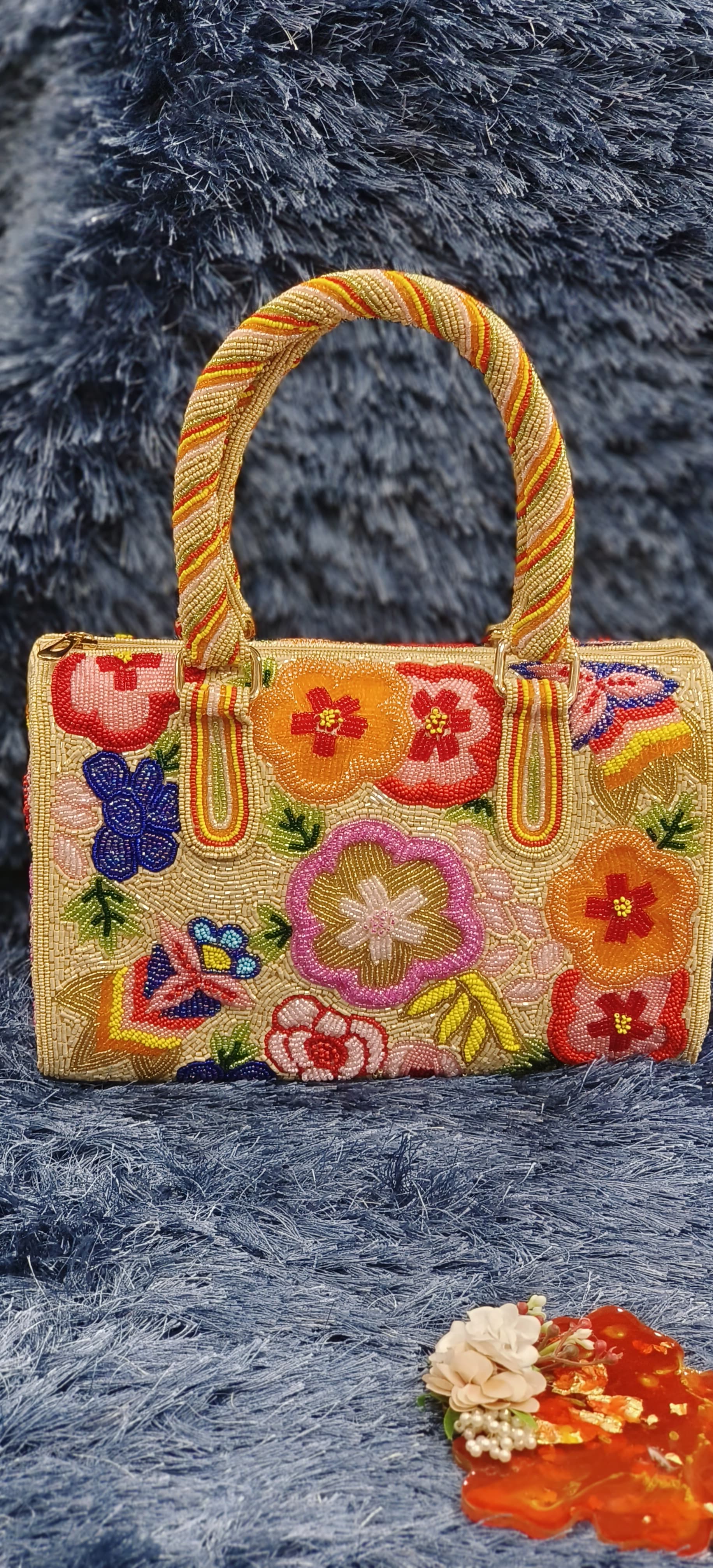 Phulkari Charm Tote Kind Hand Purse