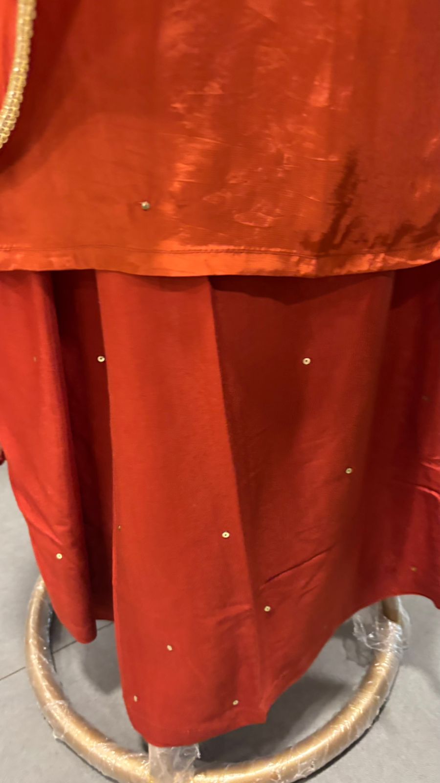 Sequin Neck Line Crepe A-Line Full Suit Set With Dupatta- 11954, 11953, 11951