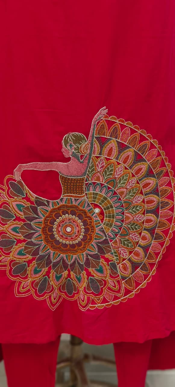 Sleeveless Bohemian Style Cotton Noodle Strap Full Thread Embroidery Tassel Details And Matching Bottom-11803,11804