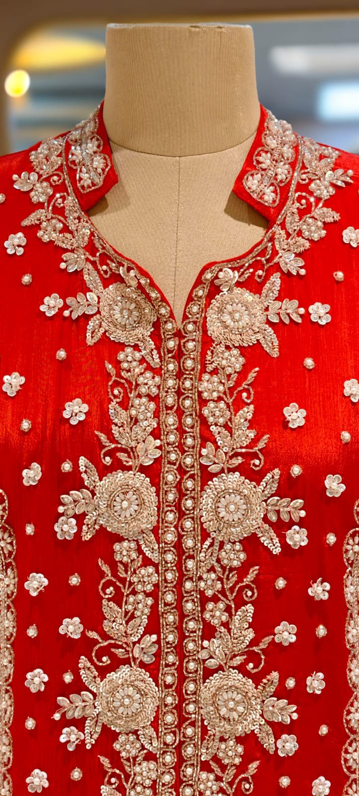 Imperial Bloom Royal Zari Heritage Kurta With Flared Palazzo Set