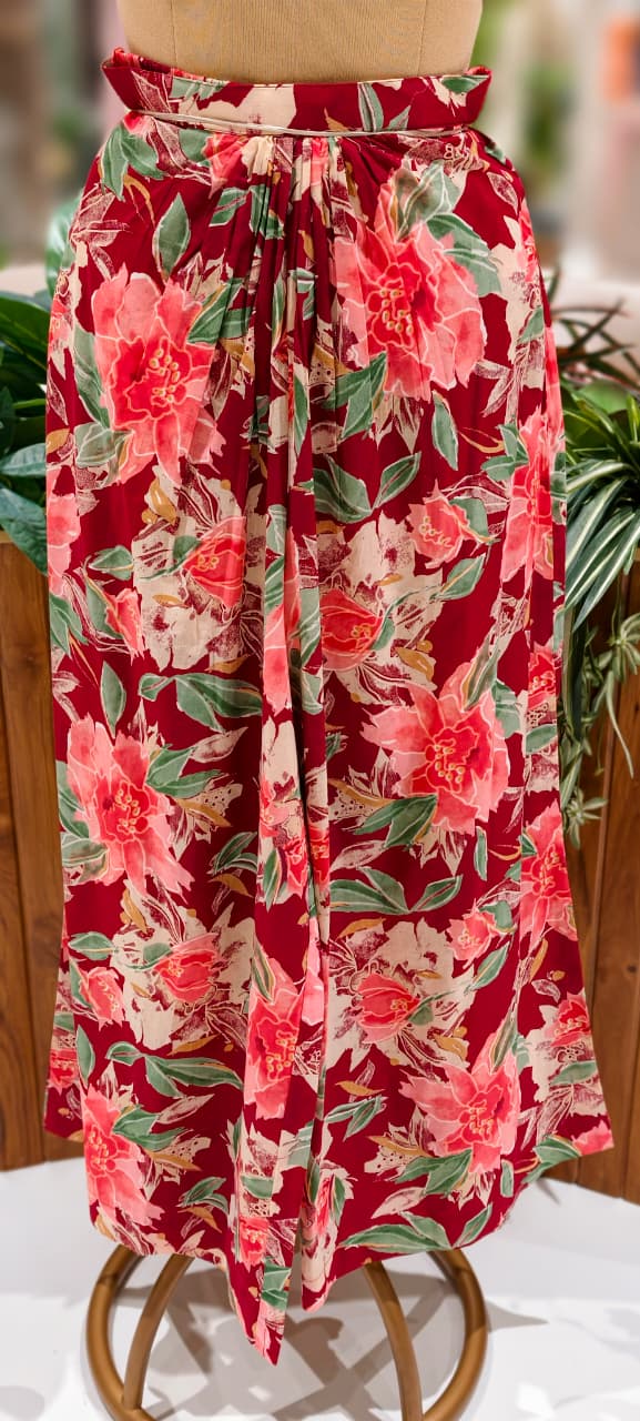 Cotton Floral Printed In Yoke Solid Sides Full Suit Set With Printed Bottom & Dupatta-13243