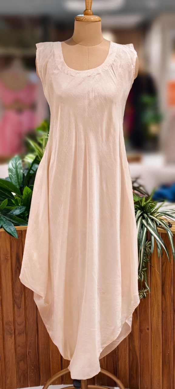 Ruffled Pleated Unique Look Sequin Handwork Yoke Indo-Western High-Low Cape With Inner - 13247