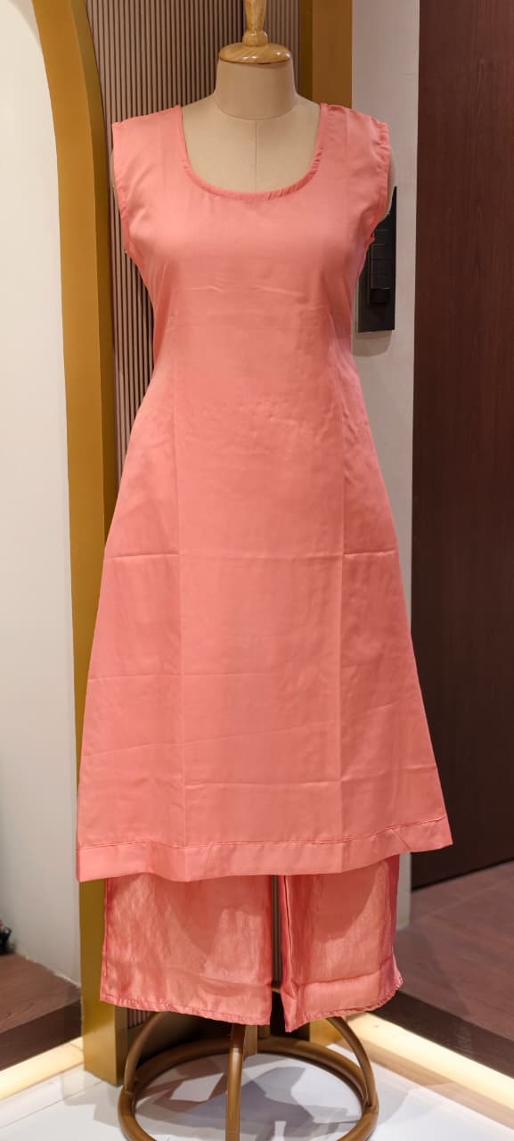 Zariya Luxury Premium Tissue Heavily Hand Worked Kaftan With Bottom- 13471