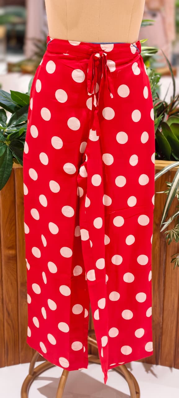 Sun Inspired Printed Kurta With Polka Dotted Pant In Premium Mul Cotton Fabric- 14139 RB145