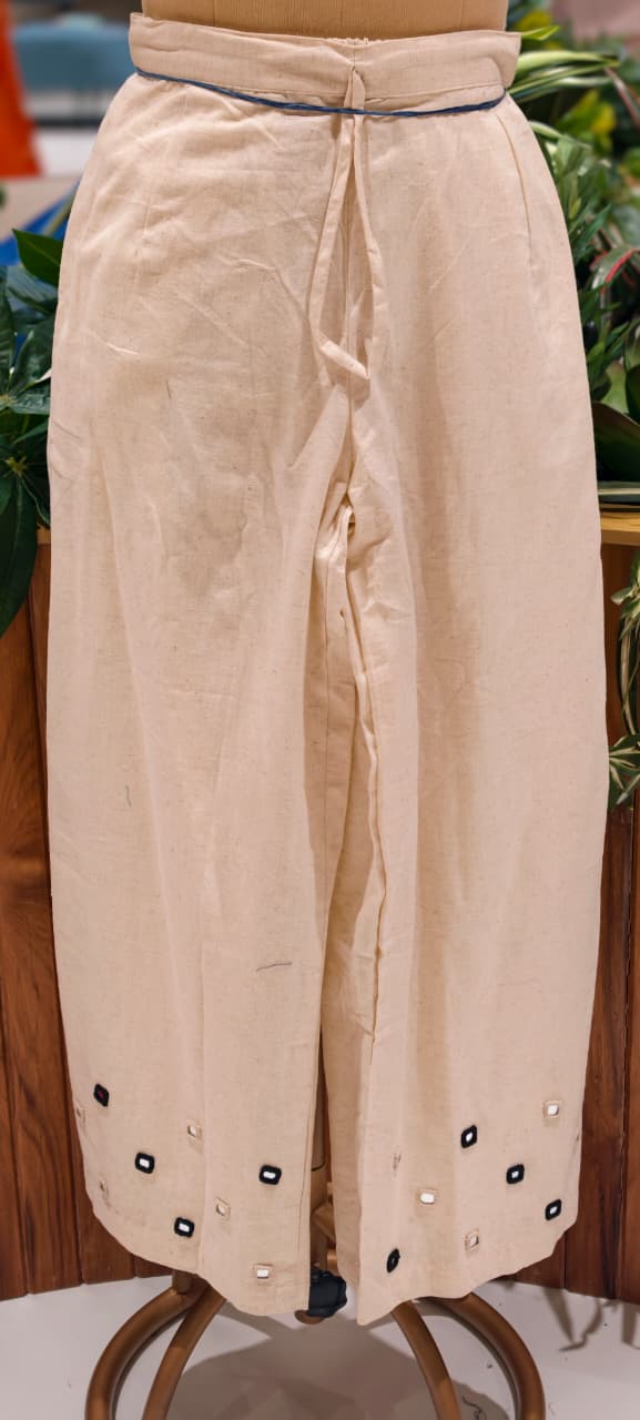 Real Mirror Halter Neckline Summer Friendly Solid Kurta Pant Set In Cotton Fabric- 14177 RB169