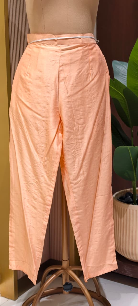 Dusty Pastel Heavy Embroidered Yoke Surat Mul-Chanderi Anarkali Full Suit set With Dupatta