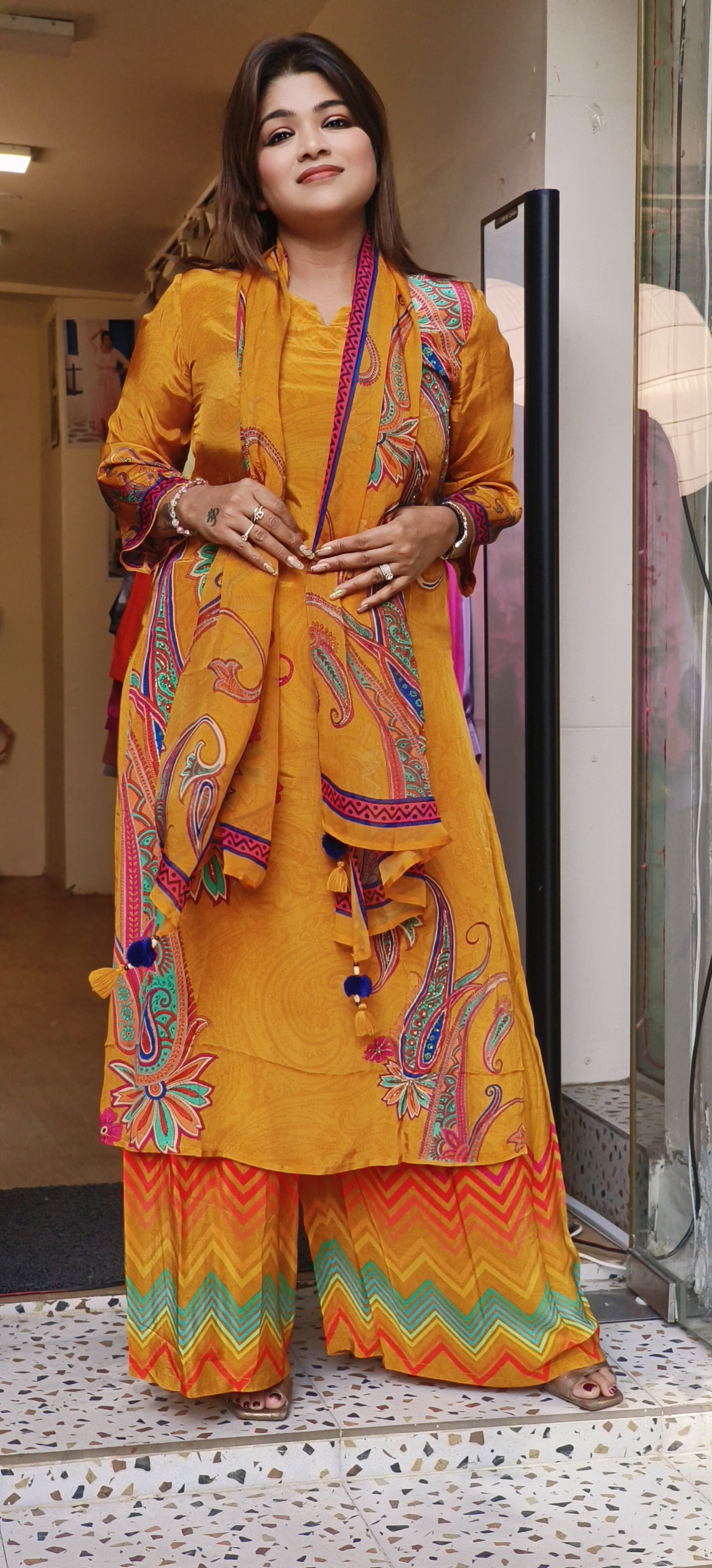 Beautiful Floral Primt Full Set-07354
