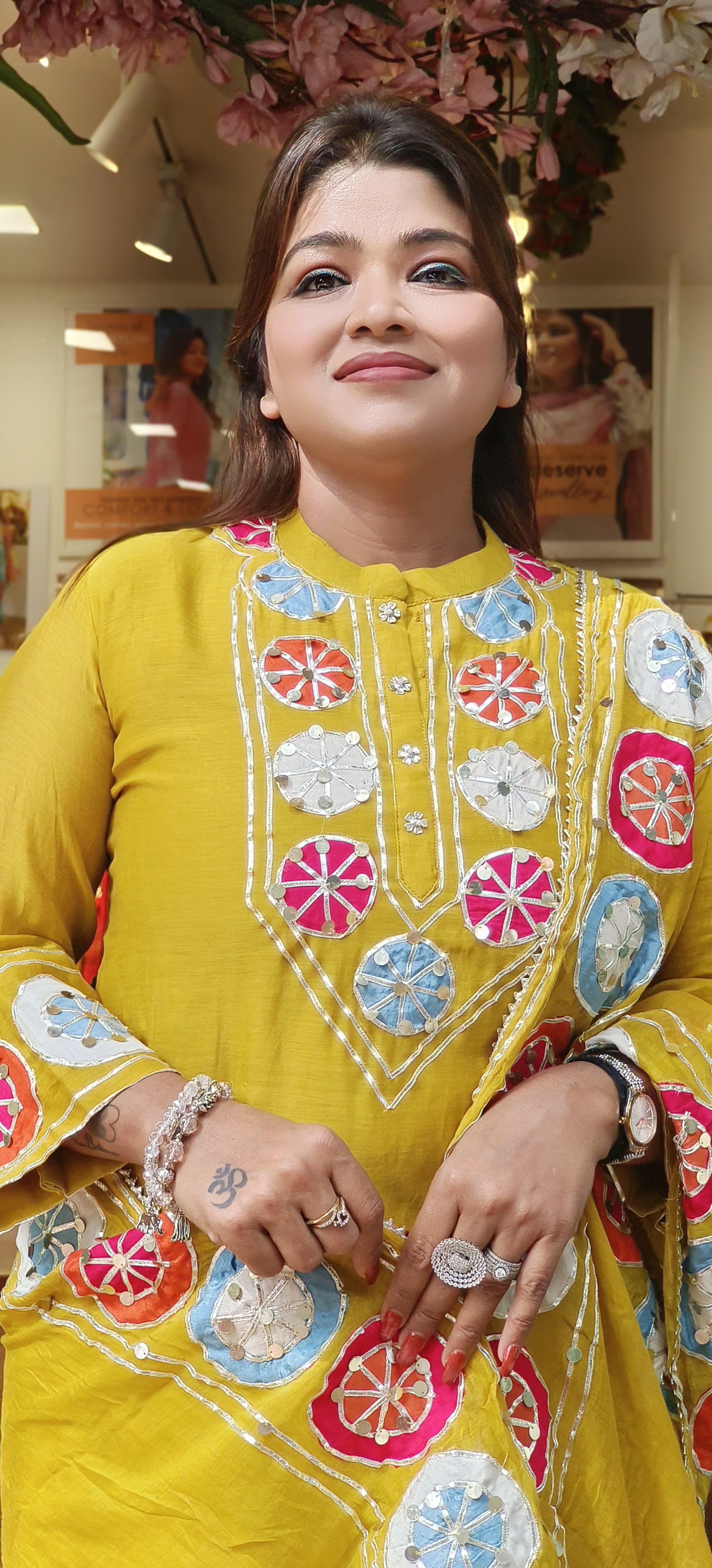 Pure Mul Chanderi Embroidered Full Suit Set