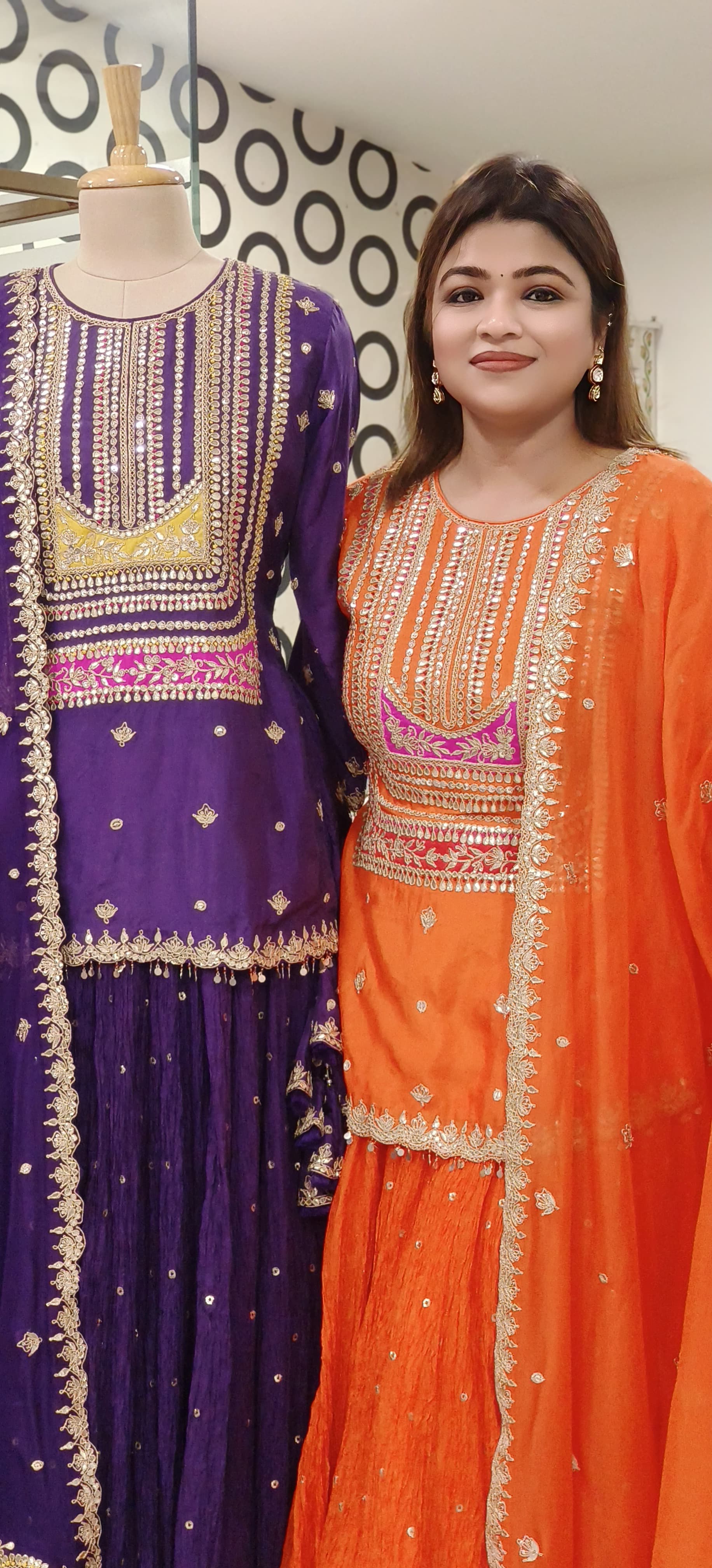 Beautiful Gotapatti And Zardosi Embroidery Blouse And Lehanga With Organza Dupatta- DRYWASHONLY -(Dispatching After 20Days)