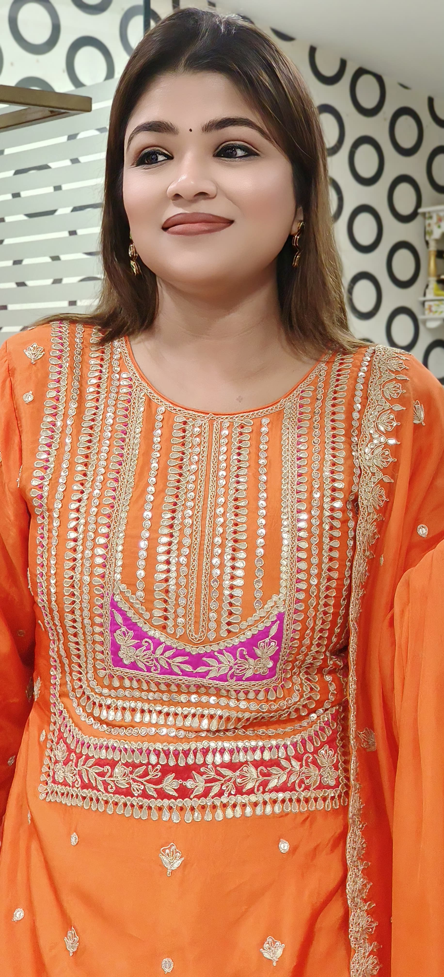 Beautiful Gotapatti And Zardosi Embroidery Blouse And Lehanga With Organza Dupatta- DRYWASHONLY -(Dispatching After 20Days)