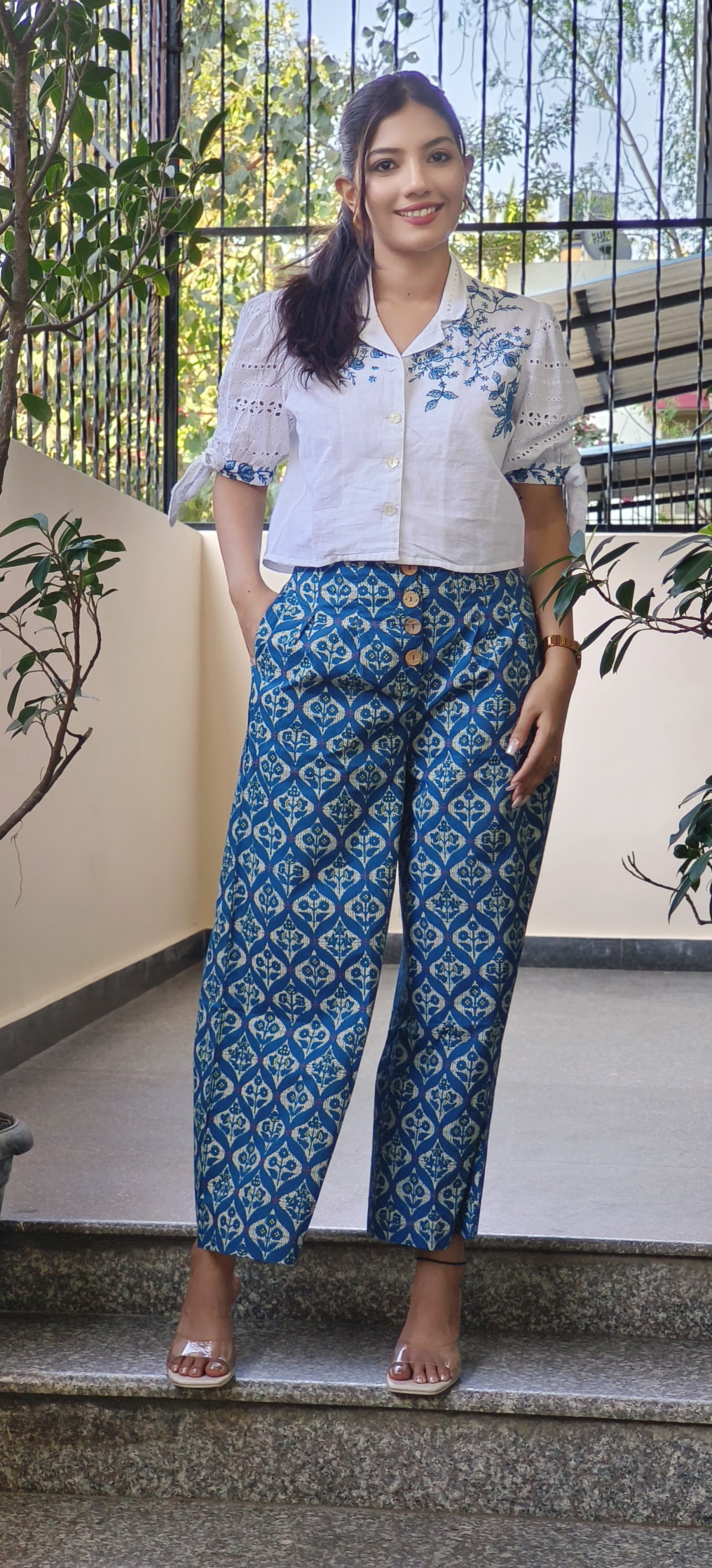 Beautiful Flex Cotton Embroidered Co-Ord Set-08759