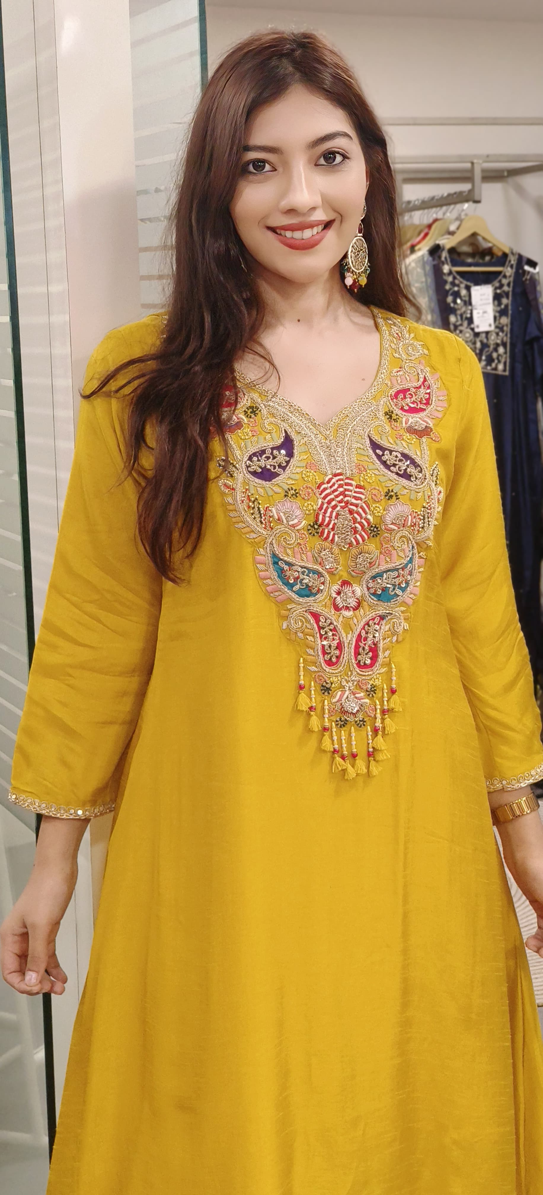 Beautiful Dola Silk Fabric zardosi embroidery work Hi low indowestern kurta pant 09028,09027,09022