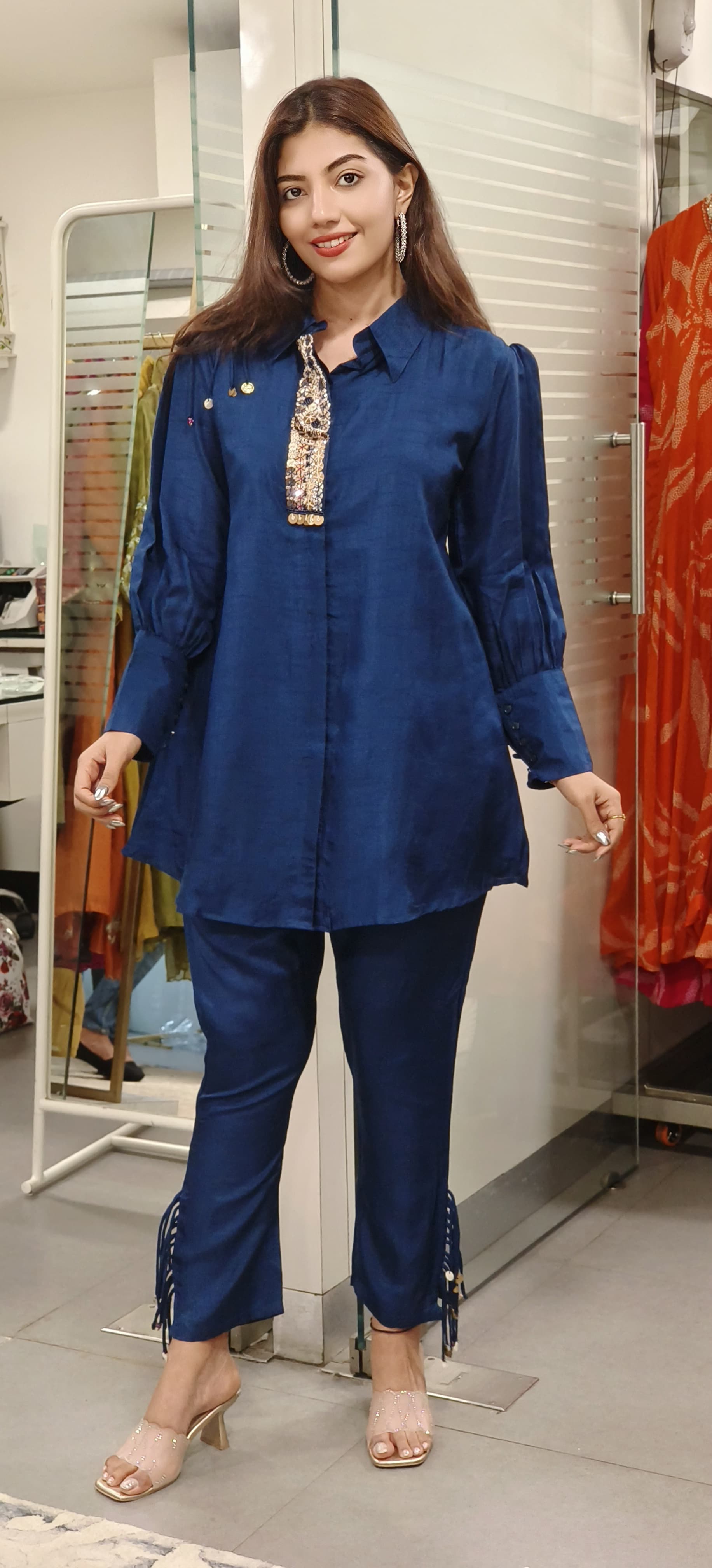 Exquisite Embroidered Cord Set in Dola Silk 9514,9516,9515