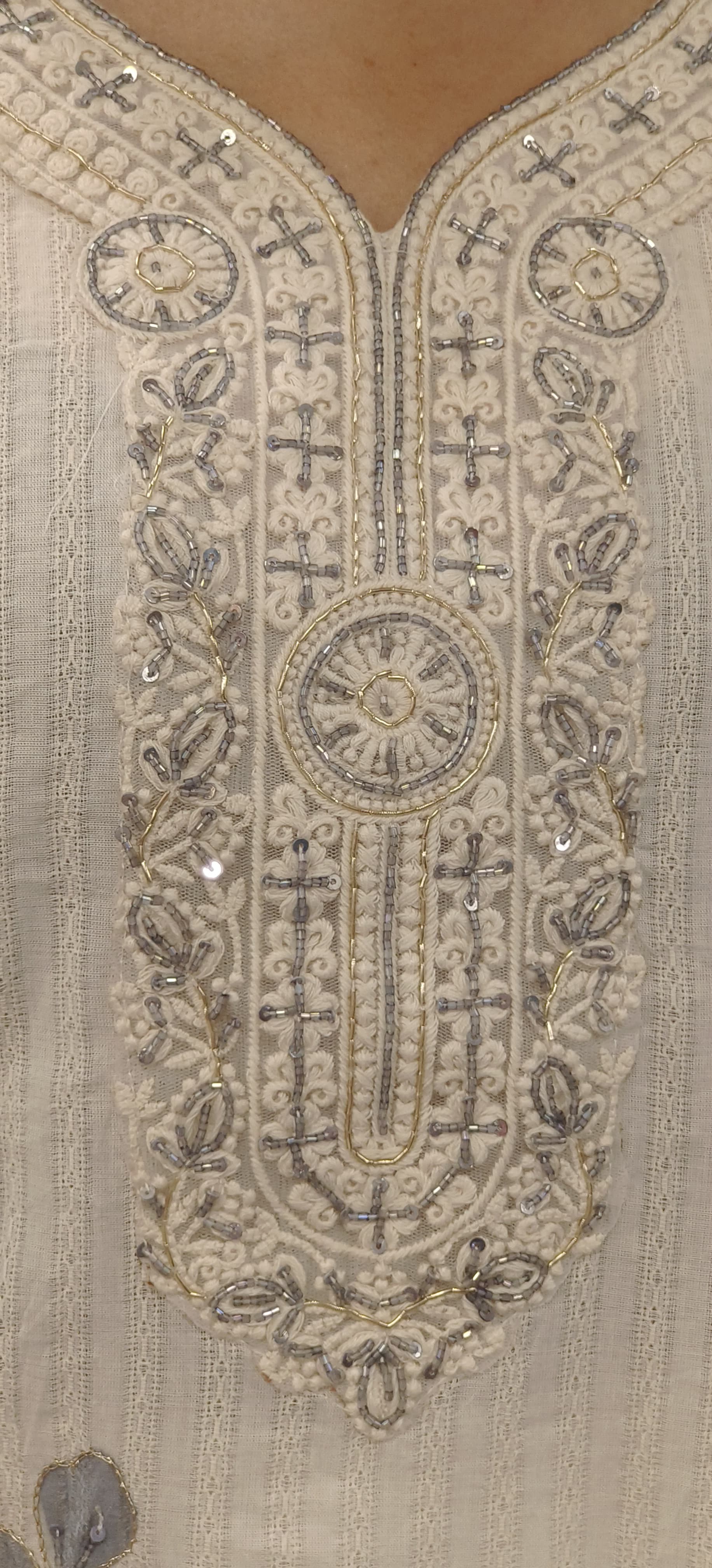 Cotton Embroidered Pakistani Style Full Short Kurta Set With Dupatta -9544/9543/9542