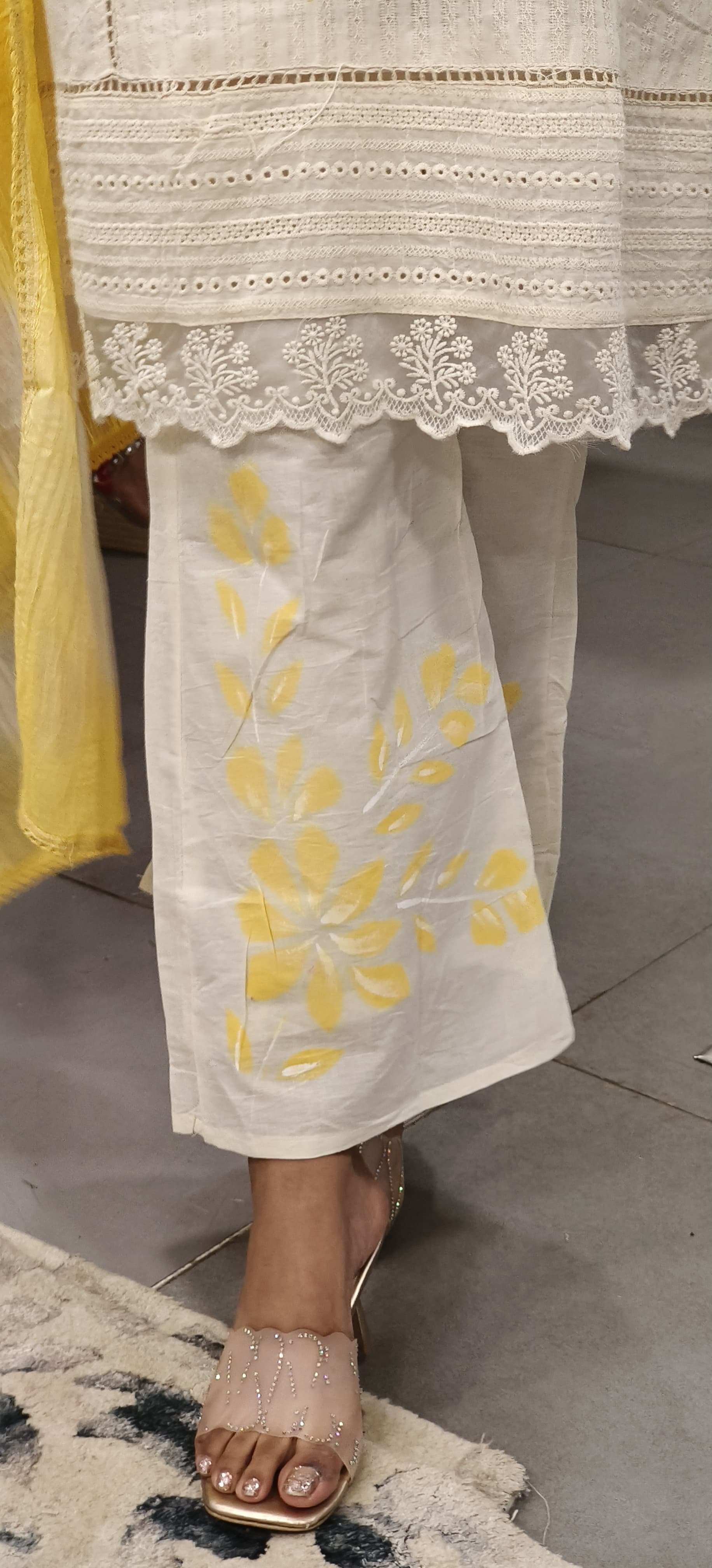 Cotton Embroidered Pakistani Style Full Short Kurta Set With Dupatta -9544/9543/9542