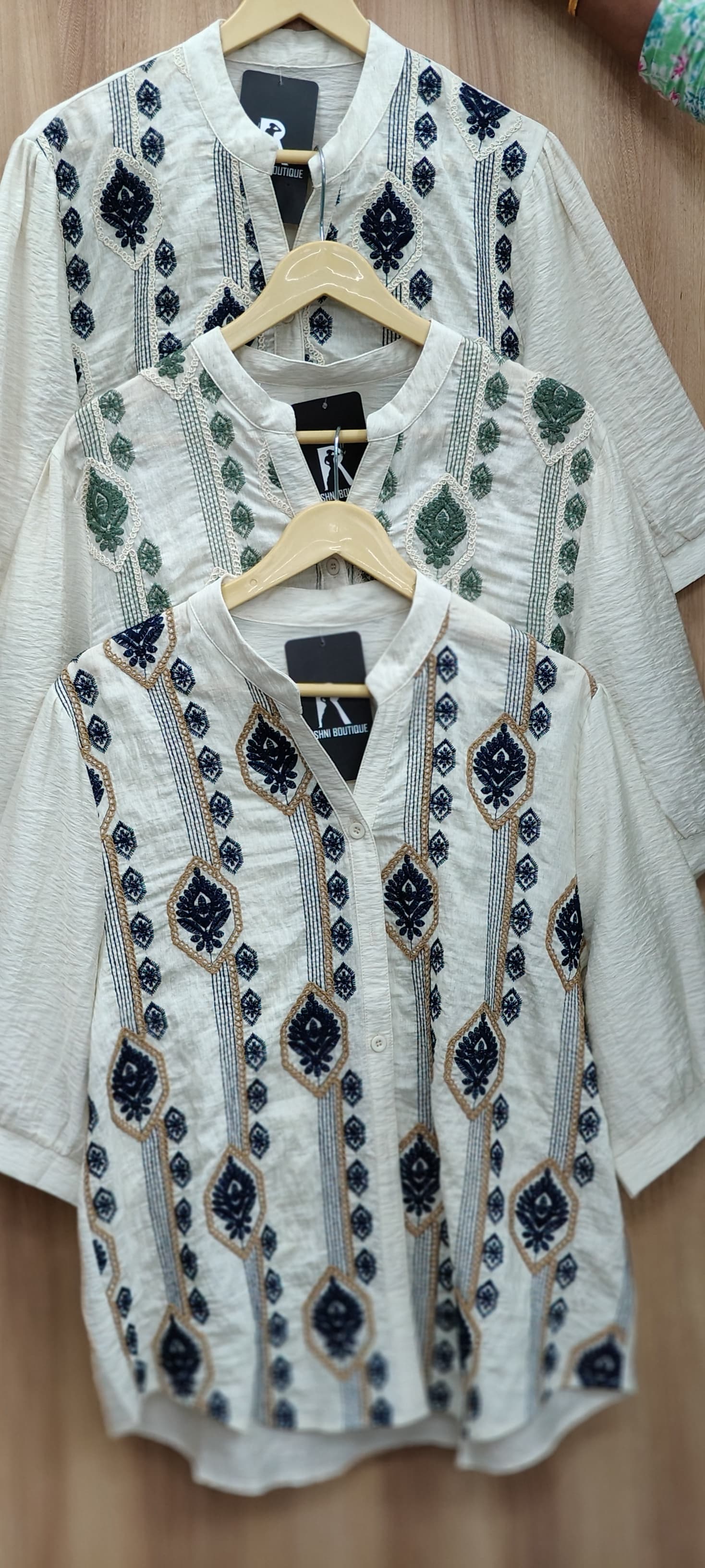 Sequence Embroidered Collared Casual Shirt