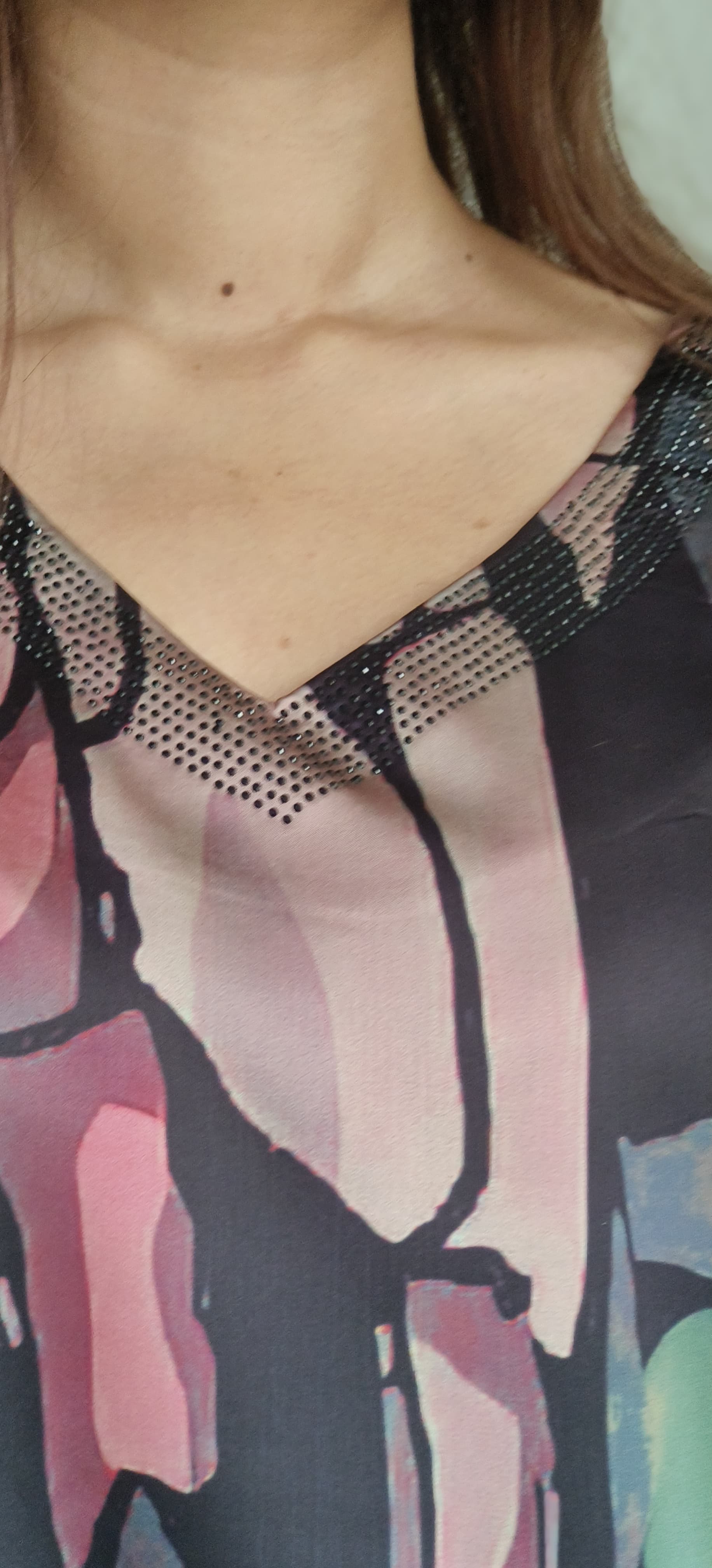 Urban Jungle Abstract V-Neck Shirt