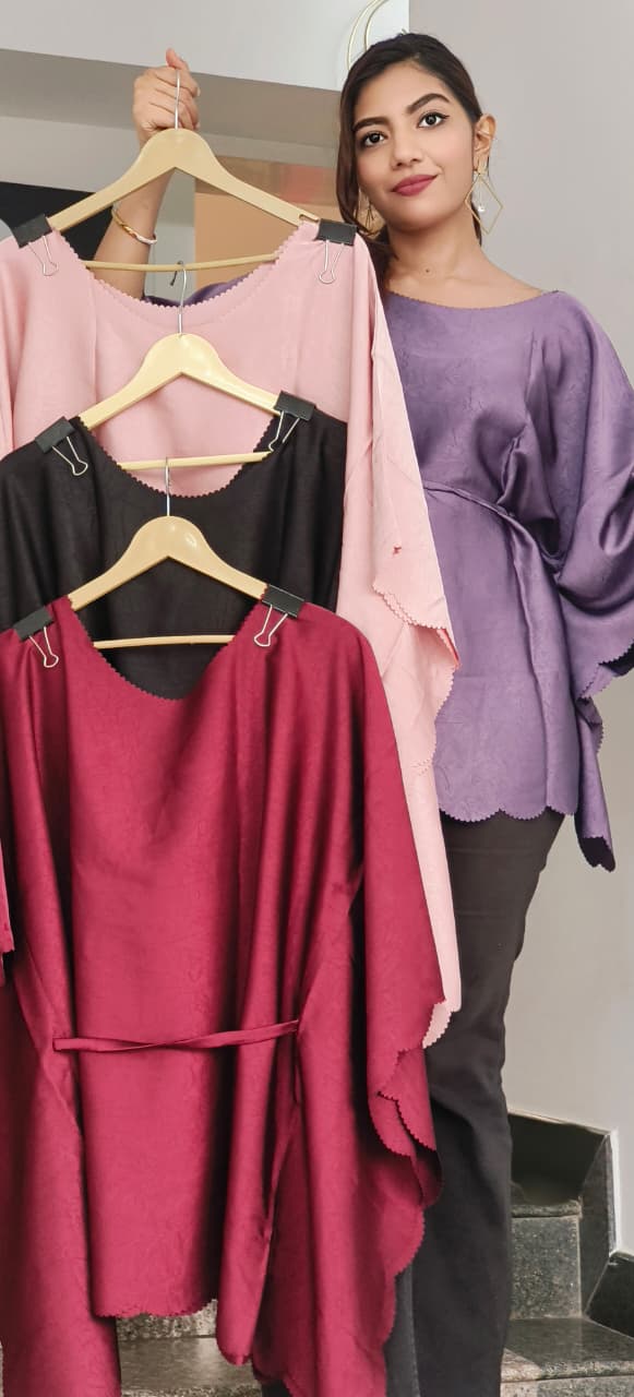 Solid Lush Silken Drape Top
