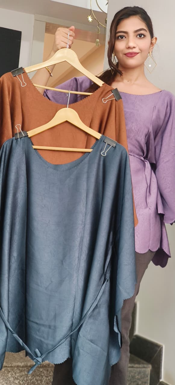 Solid Lush Silken Drape Top