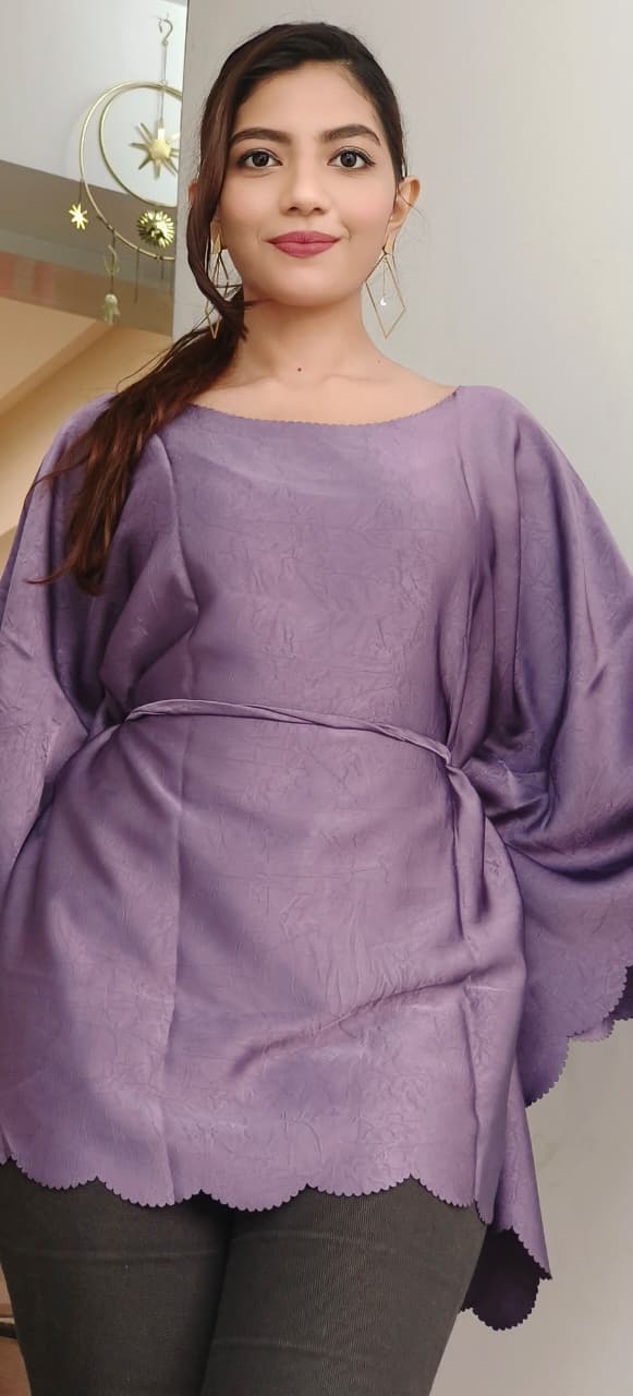 Solid Lush Silken Drape Top