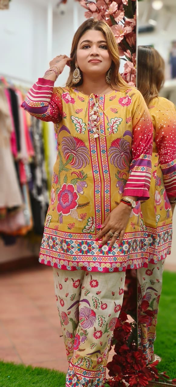 Gardenia Printed German Rayon Co-Ord Set