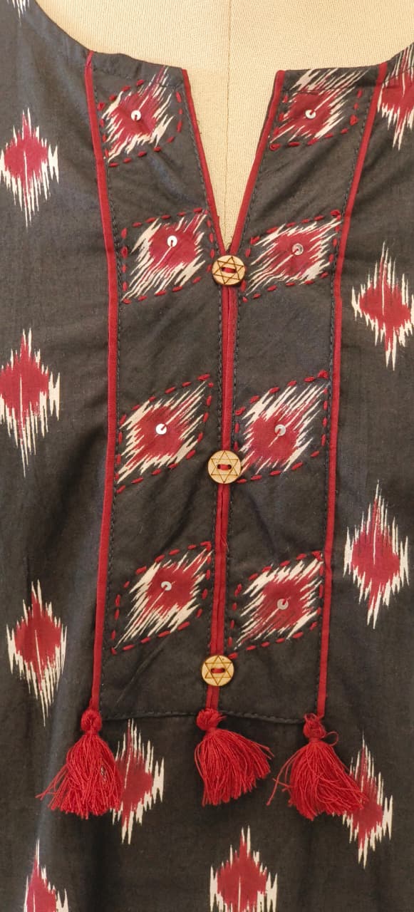 Summer Manderian Collar Cotton only Short Kurti-12203,12191,1219312192 Dispatching From Monday