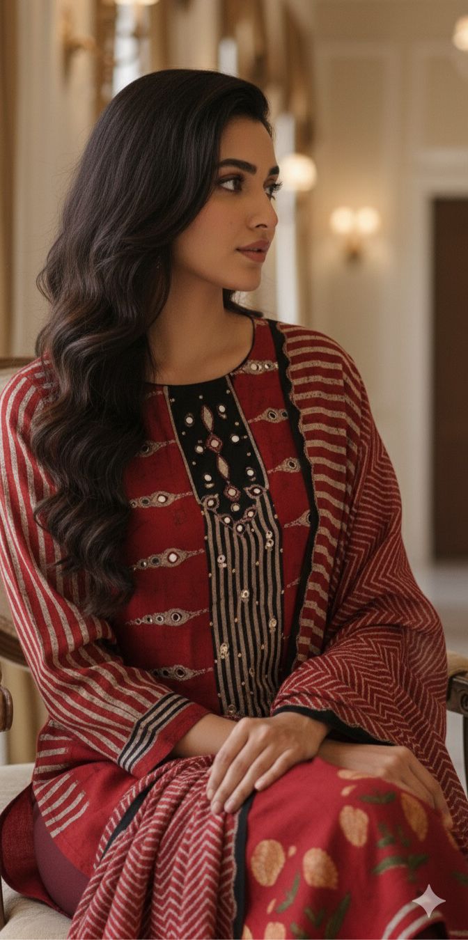 Pure Crepe Printed full suit set-12222