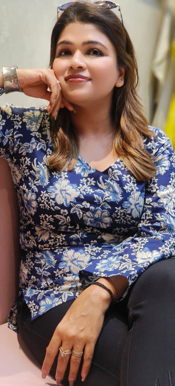 Summer Cotton Kurti with Tieing Knots Behind For Teen