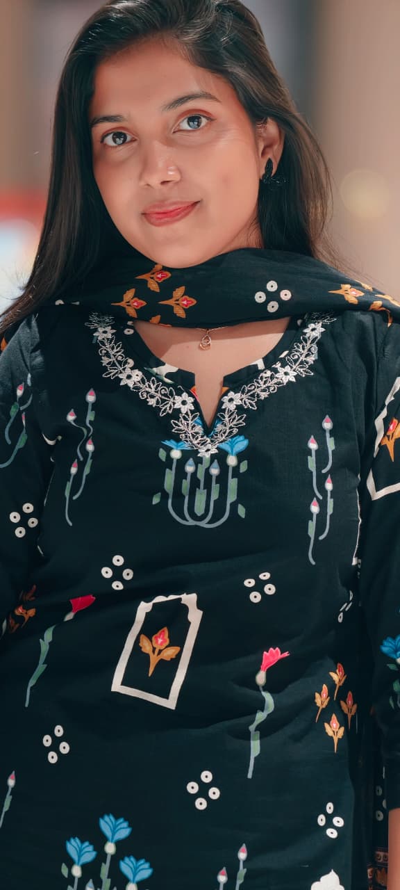 Jharokha-inspiredprints 3-Piece Cotton Suit Set-13571