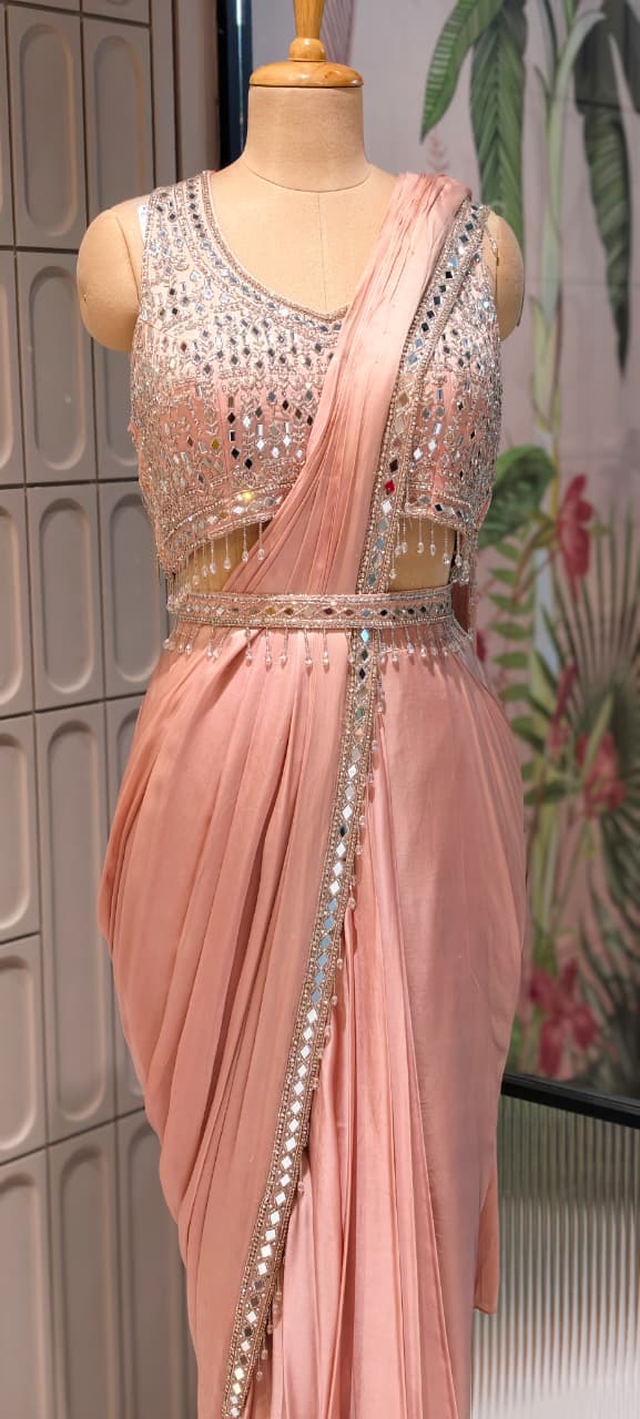 Designer Heavy Party wear Stylish Drapre Saree With Heavy Blouse RB27