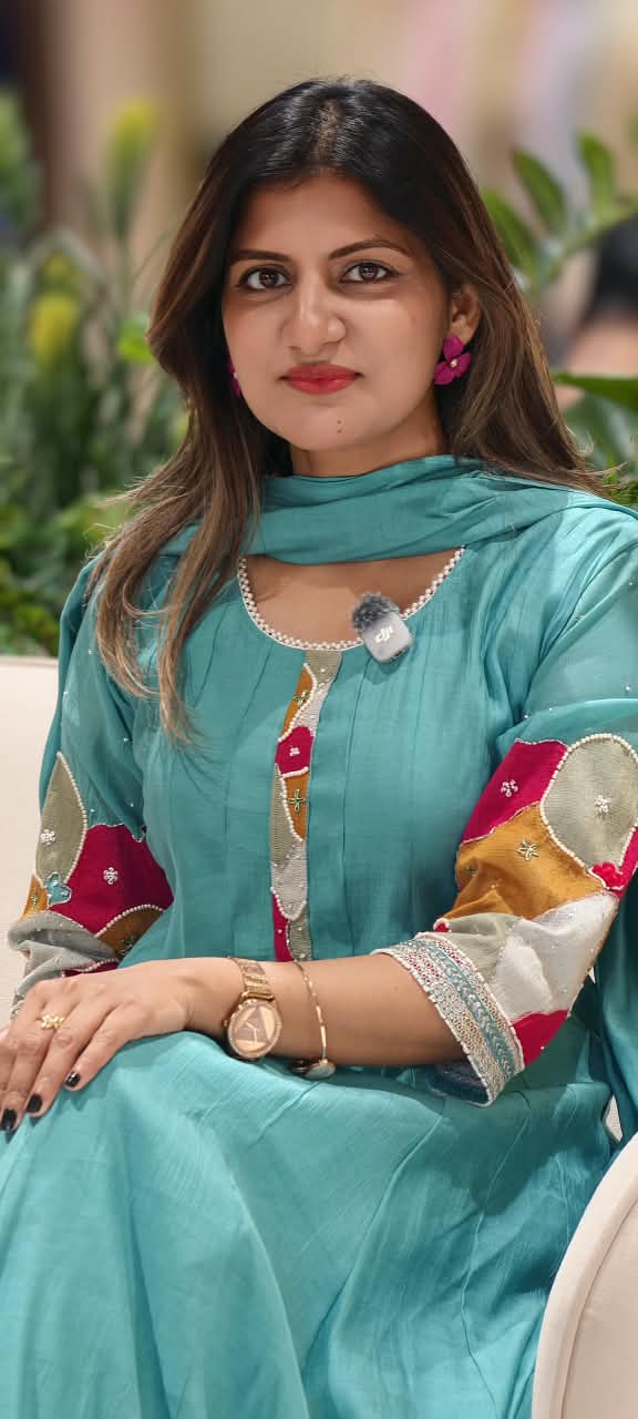 Vibrant Minimal Highlights Embroidered Banarasi Mul-Chanderi A-Line Full Suit Set With Dupatta- 16240