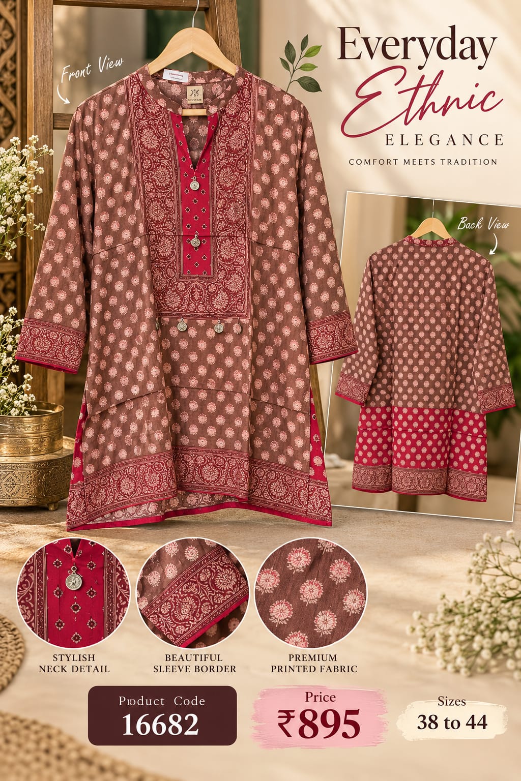 Exclusive Multi Prints With Multi Color Pallete Crepe Shirt- 16692